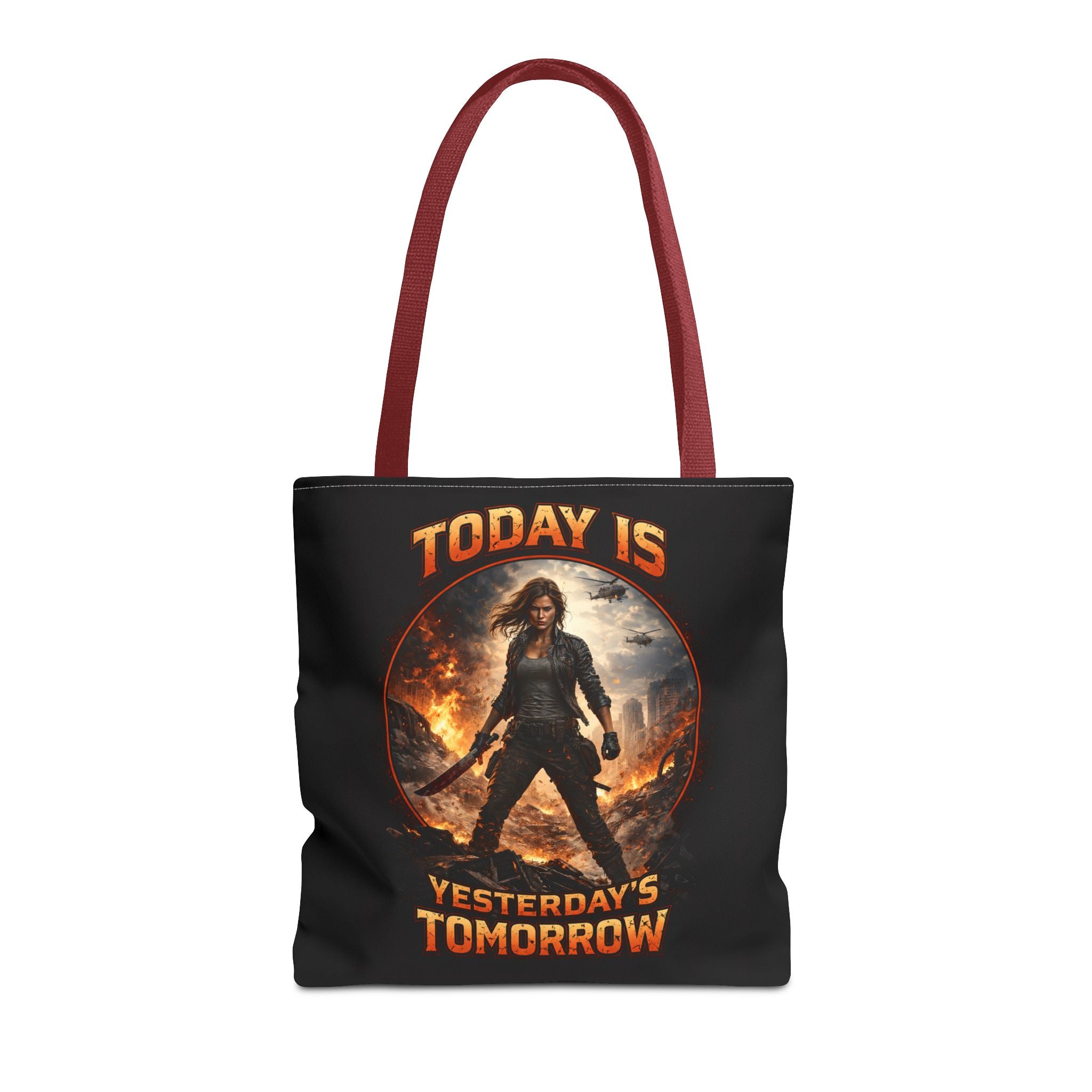 Today Is Yesterday's Tomorrow Tote Bag | Inspirational Quote Tote