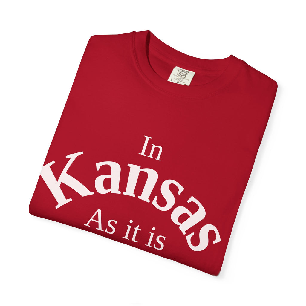 Kansas Unisex T-Shirt, Matthew 6:10 Faith Apparel, Everyday Inspiration Tee, Home State Love Christian Clothing