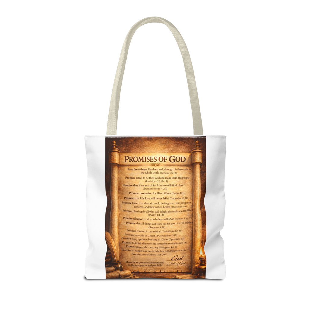 The Promises of God Tote Bag | Scripture Faith Design