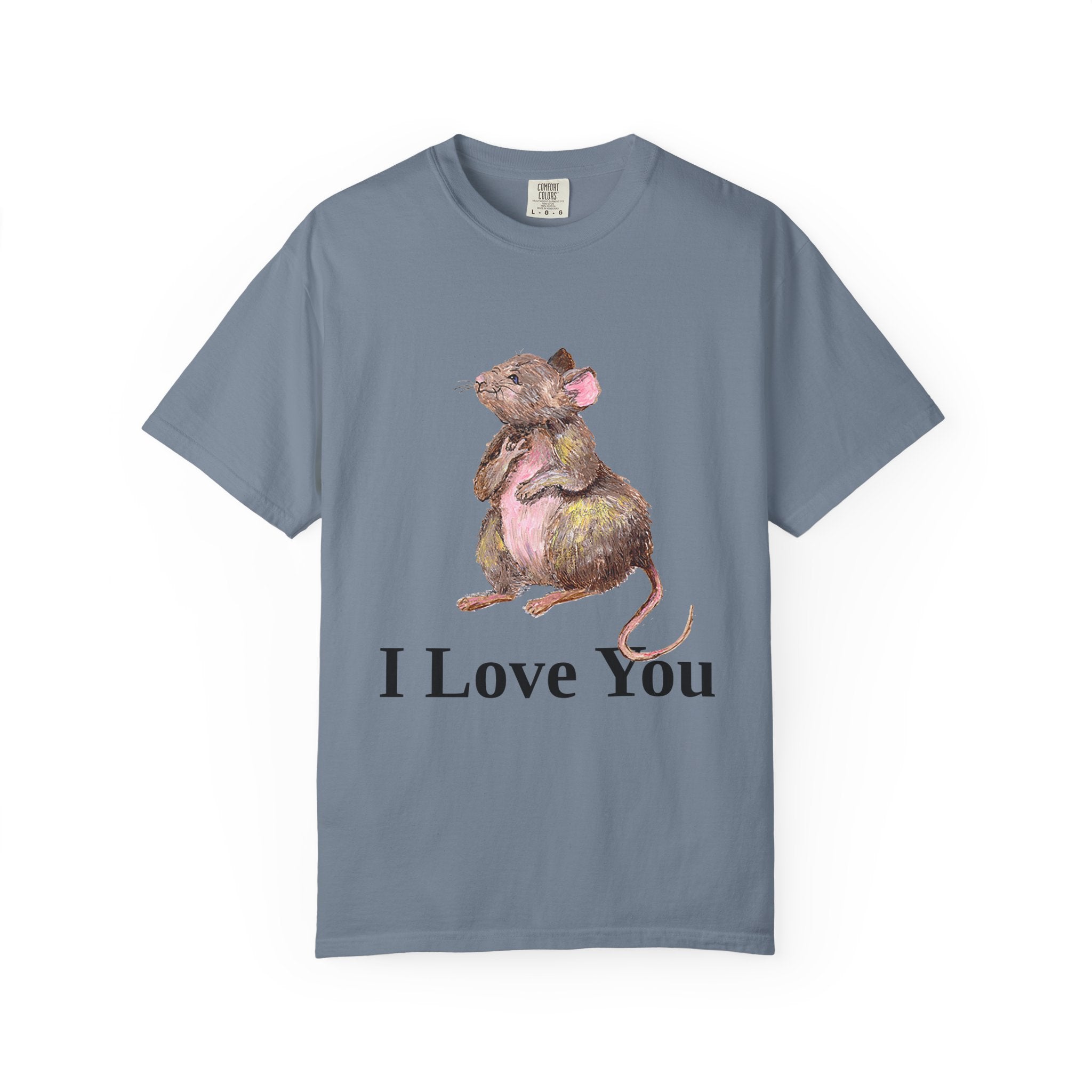 I Love You Mouse Version 1 Unisex T-shirt, Apparel, Clothing, Cute Mouse Tee, Christian Gift, Casual Top