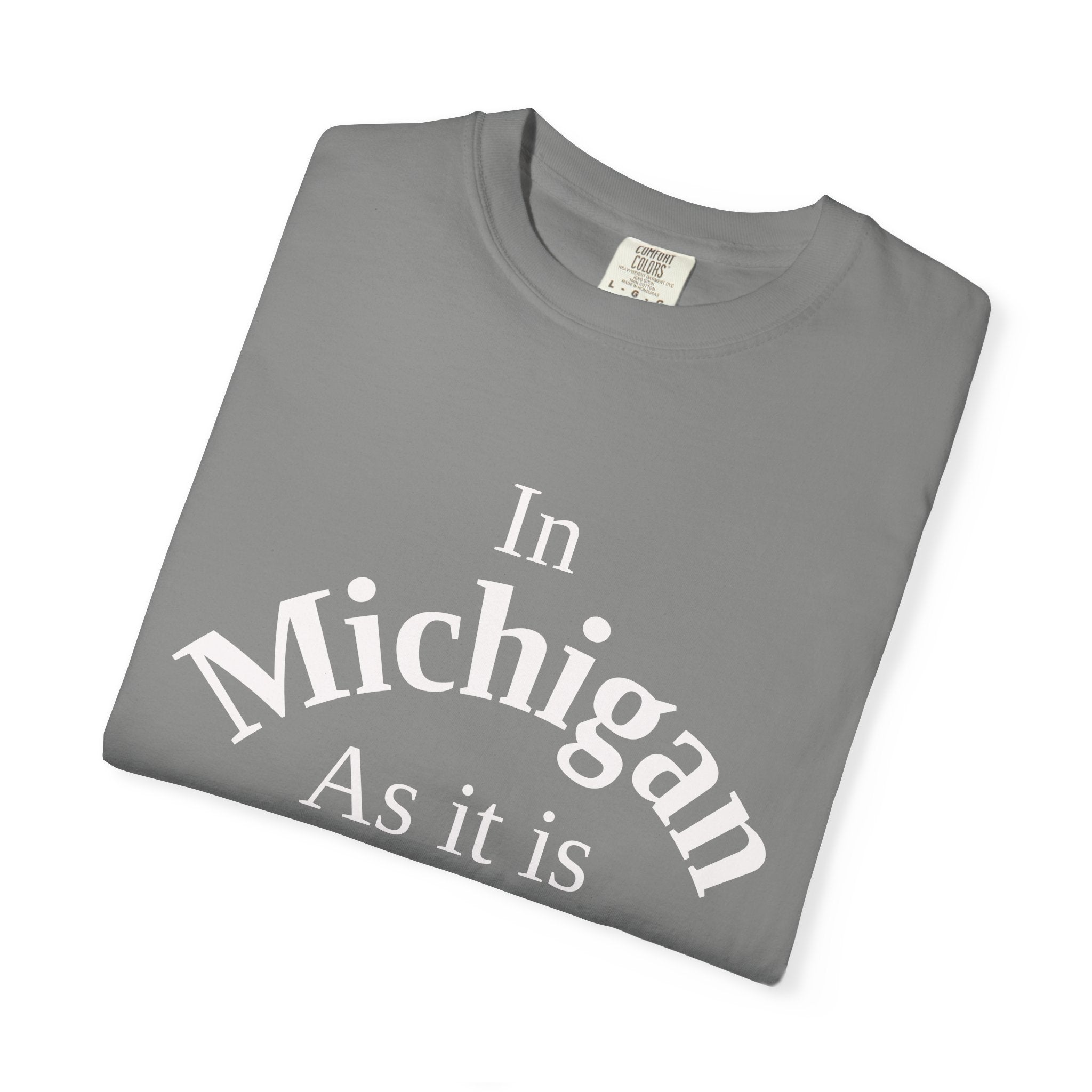 Michigan Unisex T-Shirt, Matthew 6:10 Faith Apparel, Everyday Inspiration Tee, Home State Love Christian Clothing