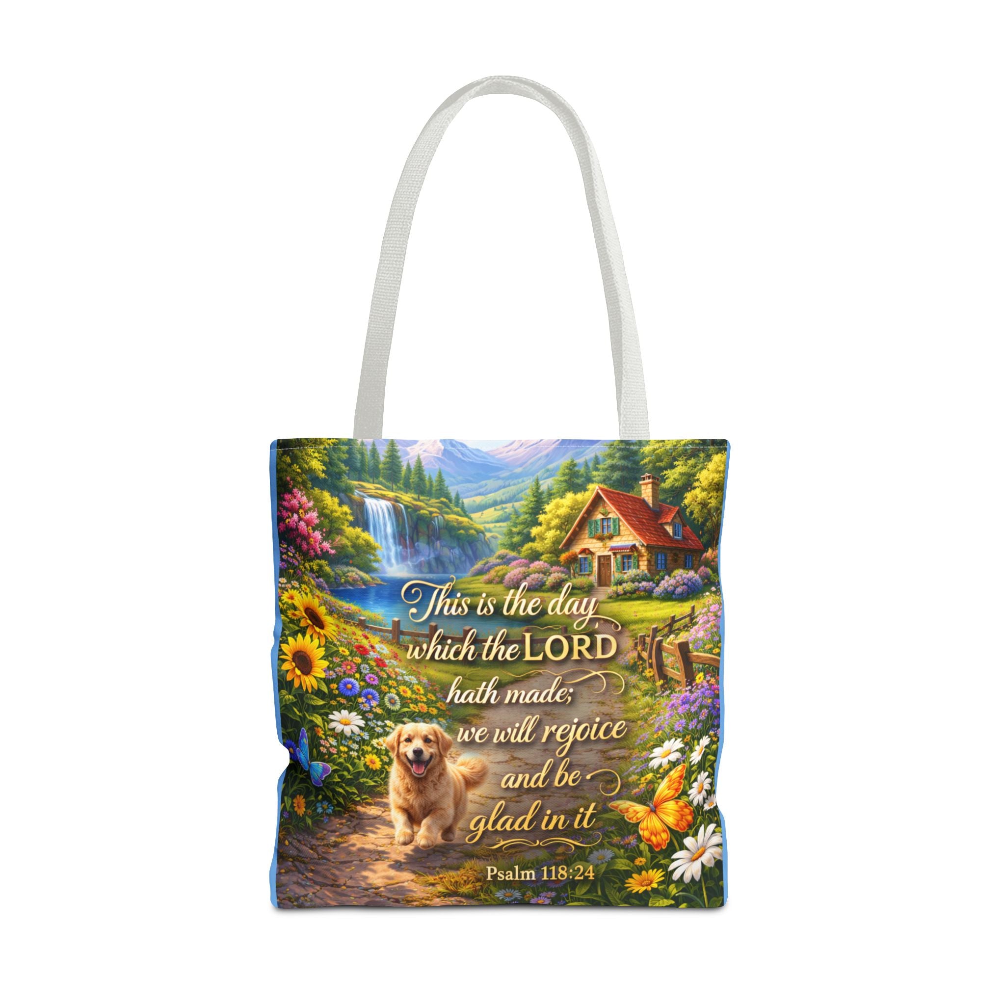 This Is The Day Which The Lord Hath Made | Christian Tote Bag | Scripture Canvas Tote