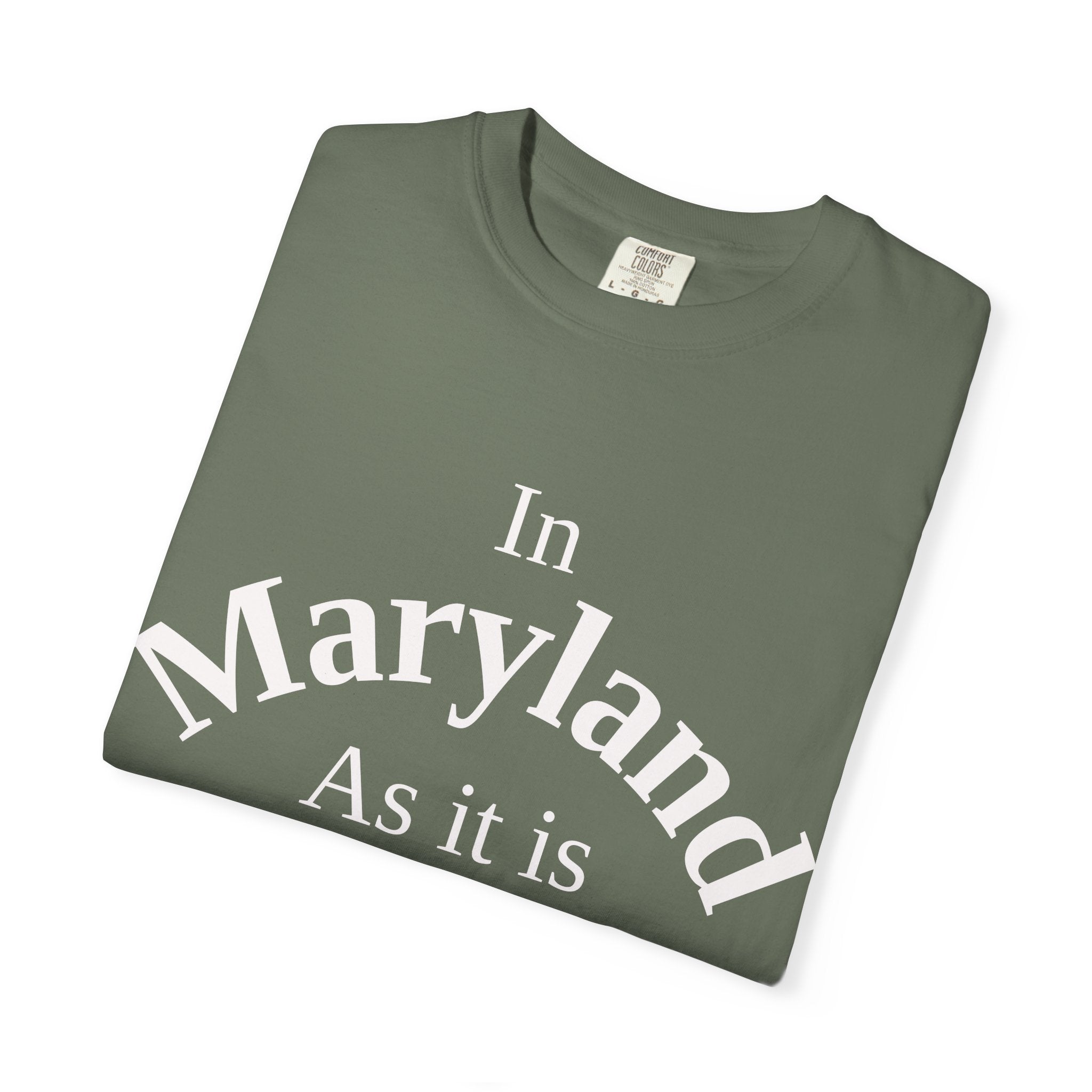 Maryland Unisex T-Shirt, Matthew 6:10 Faith Apparel, Everyday Inspiration Tee, Home State Love Christian Clothing