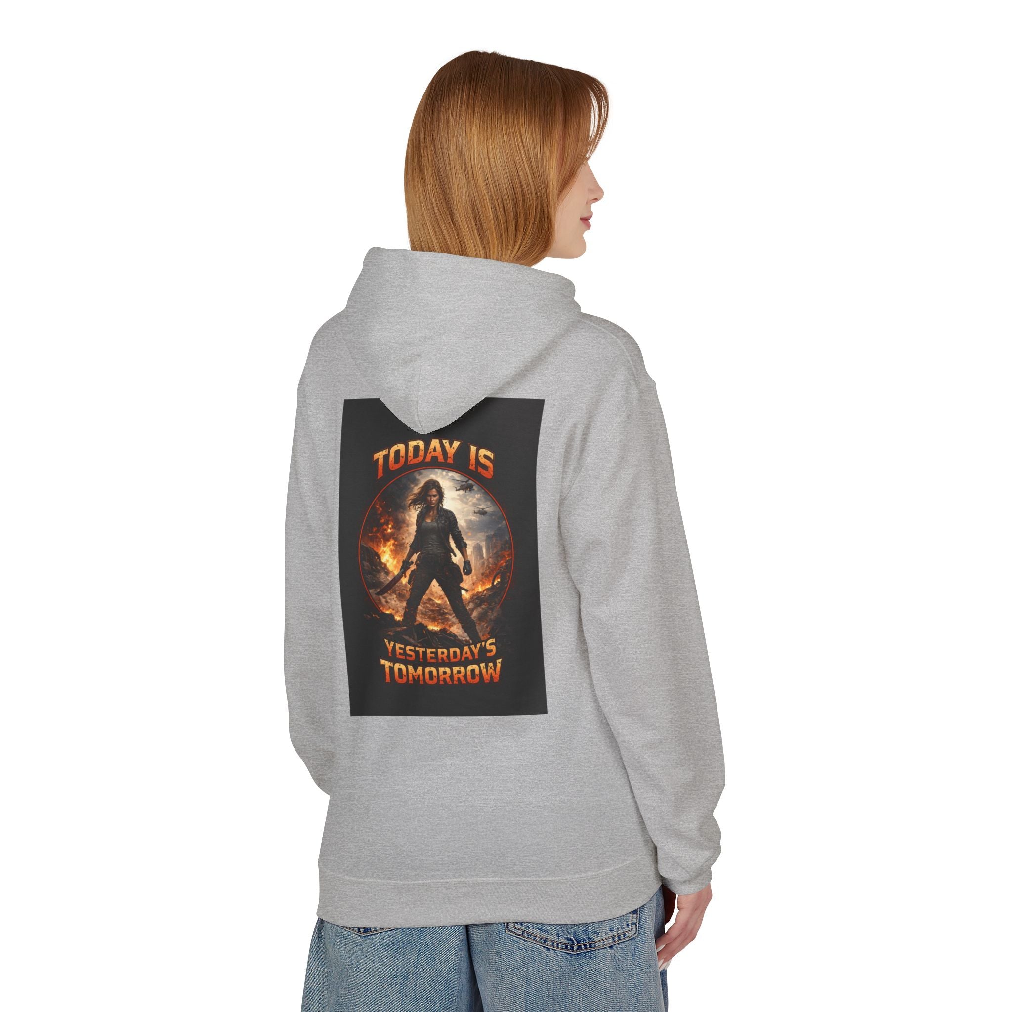 Today Is Yesterday's Tomorrow Hoodie | Retro Quote Sweatshirt