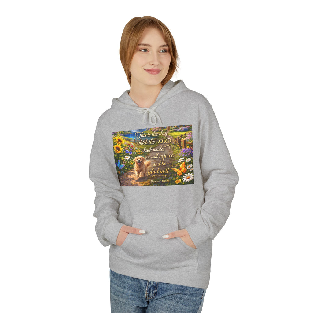 This Is the Day Which the Lord Hath Made Hoodie | Christian Scripture Faith Design