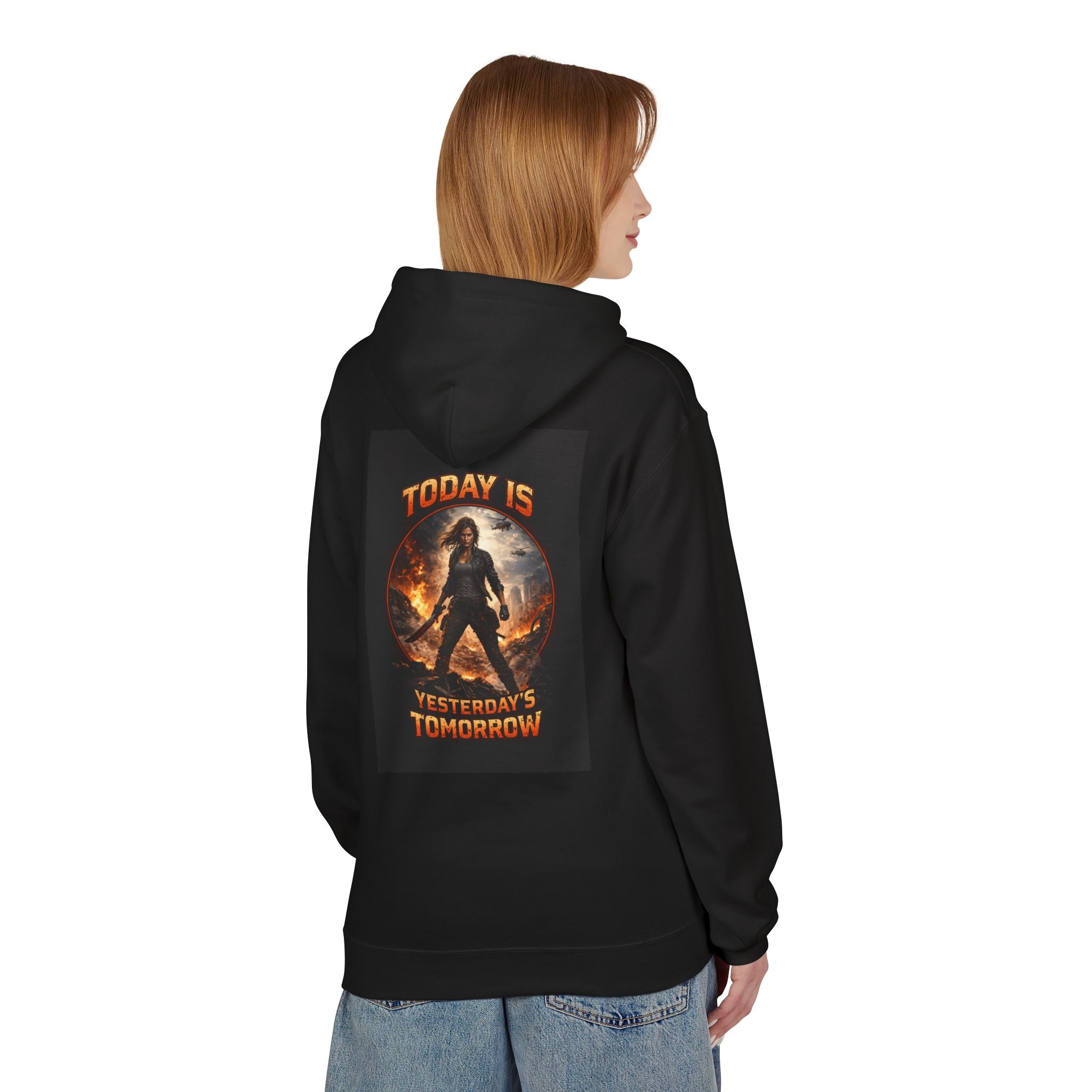 Today Is Yesterday's Tomorrow Hoodie | Retro Quote Sweatshirt