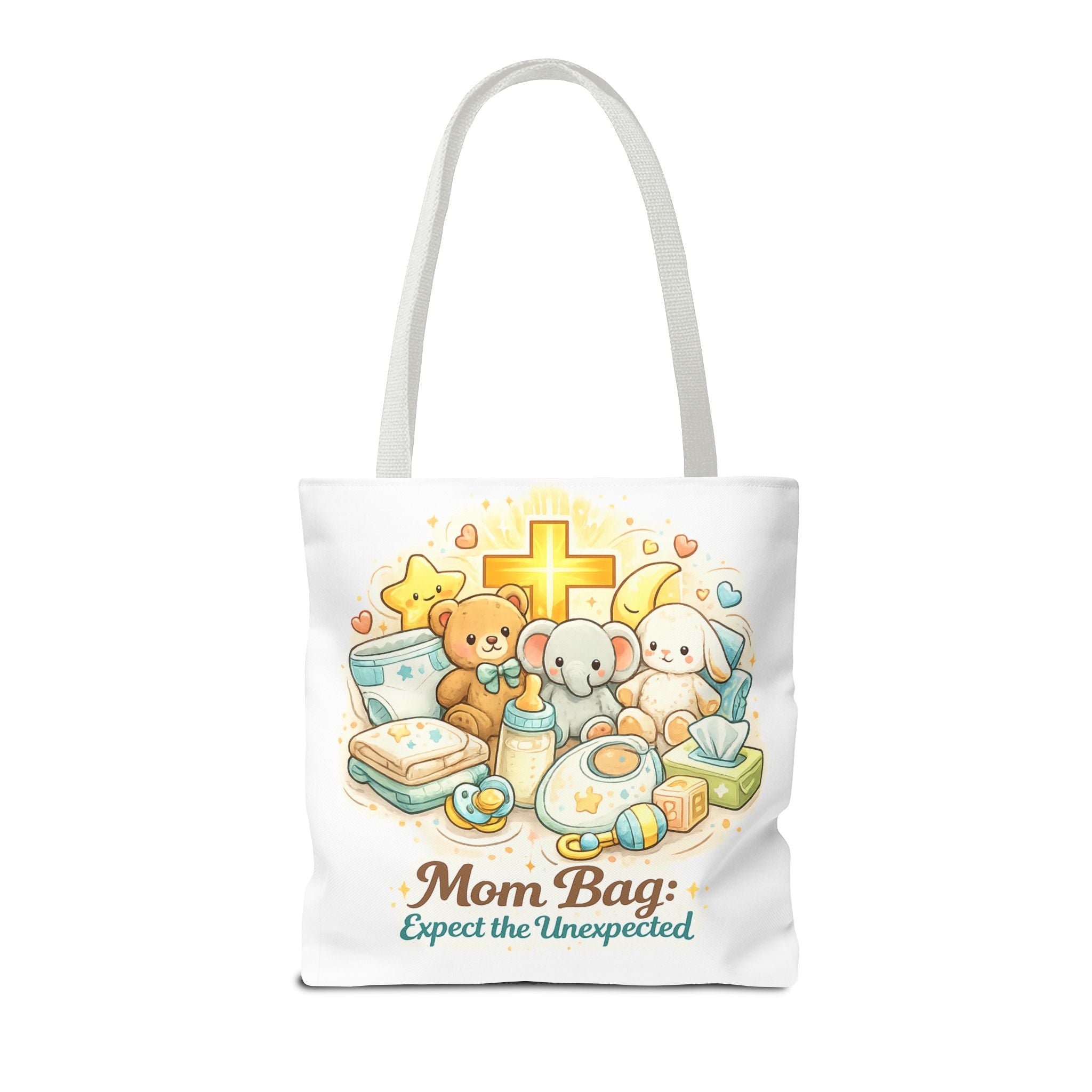 Mom Bag White Tote Bag | All-Over Print Tote