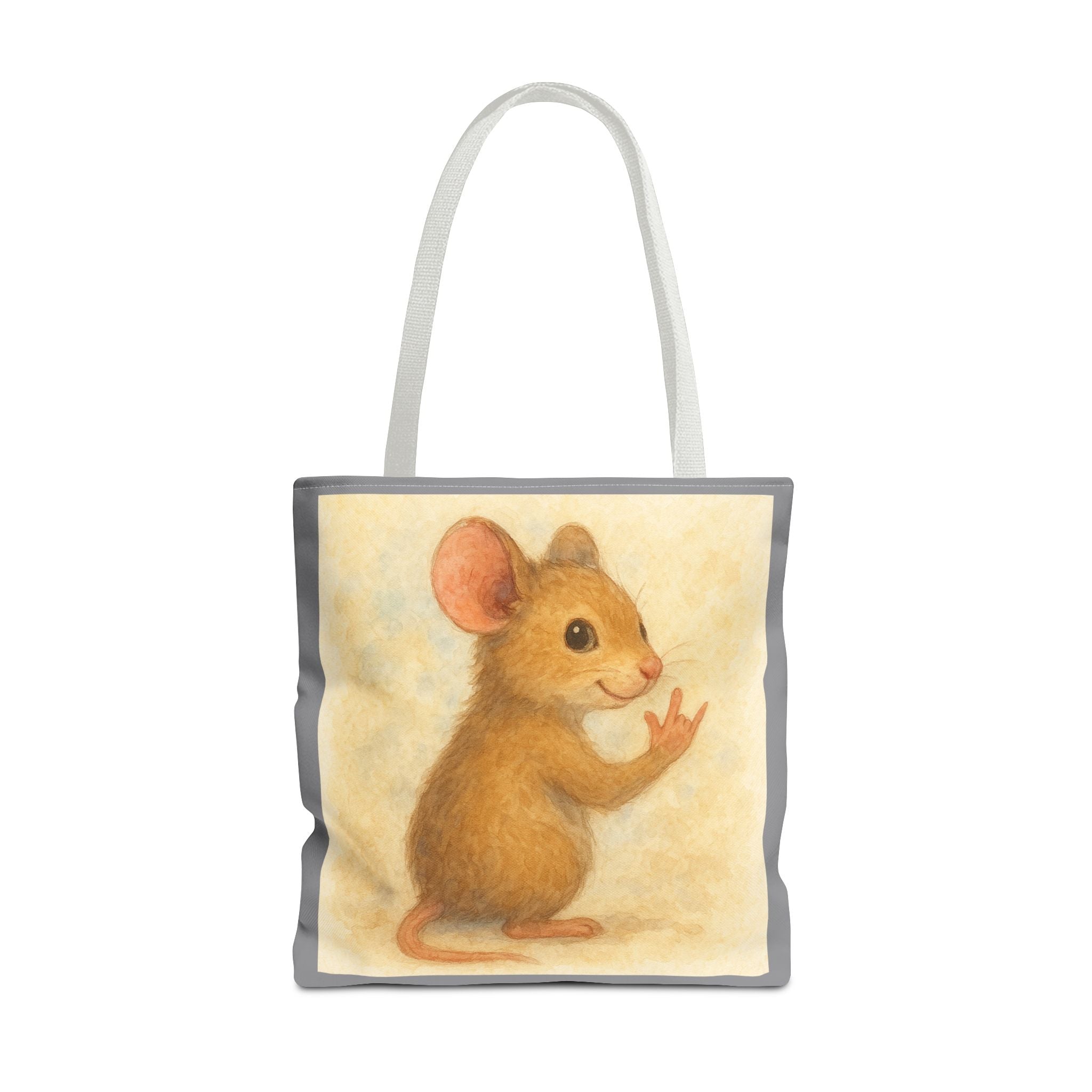 Tote Bag - Mouse 2 I Love You, Cute Animal Print, Carry-All Shoulder Bag, Reusable Shopping Tote, Gift for Animal Lovers