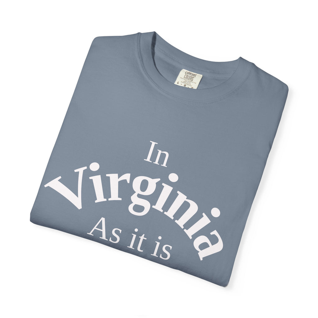 Virginia Unisex T-Shirt, Matthew 6:10 Faith Apparel, Everyday Inspiration Tee, Home State Love Christian Clothing