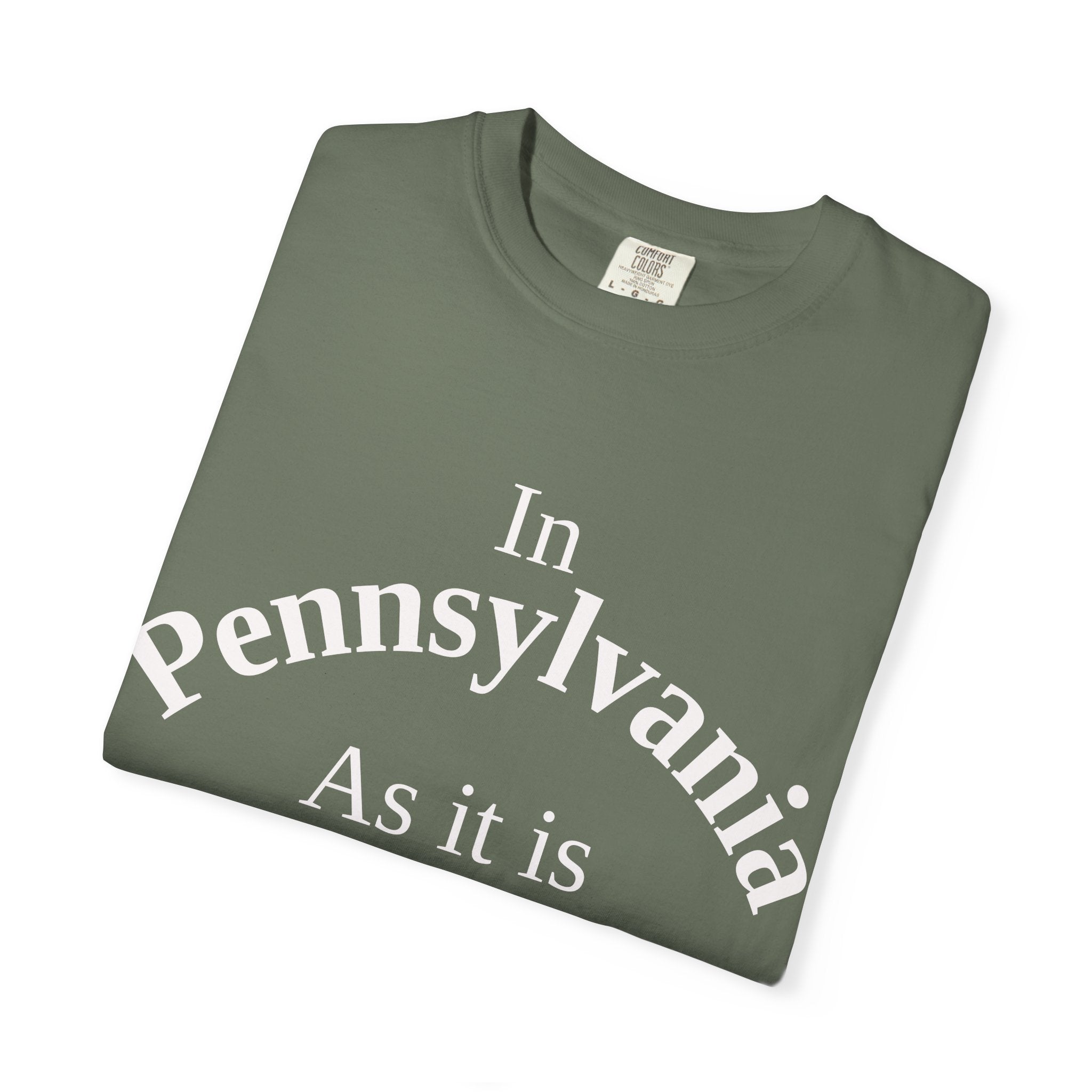 Pennsylvania Unisex T-Shirt, Matthew 6:10 Faith Apparel, Everyday Inspiration Tee, Home State Love Christian Clothing