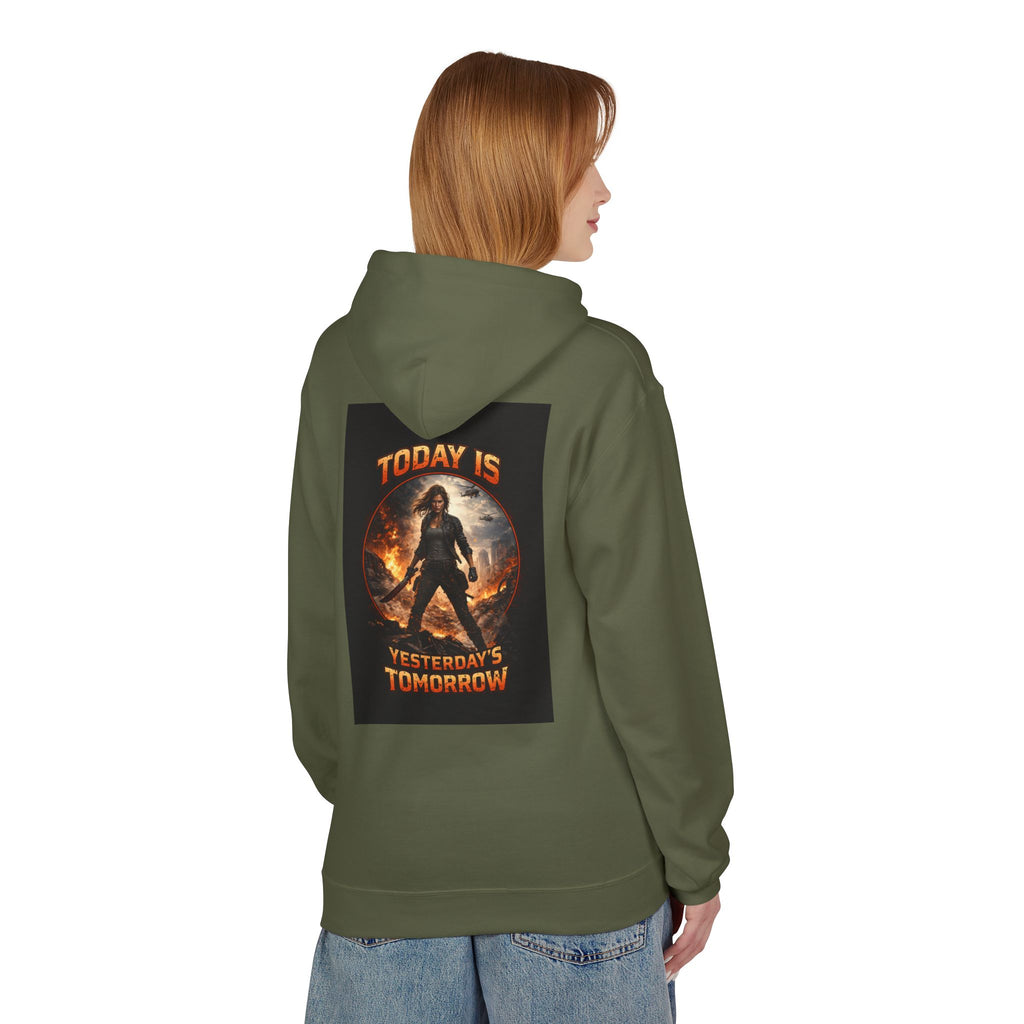 Today Is Yesterday's Tomorrow Hoodie | Retro Quote Sweatshirt