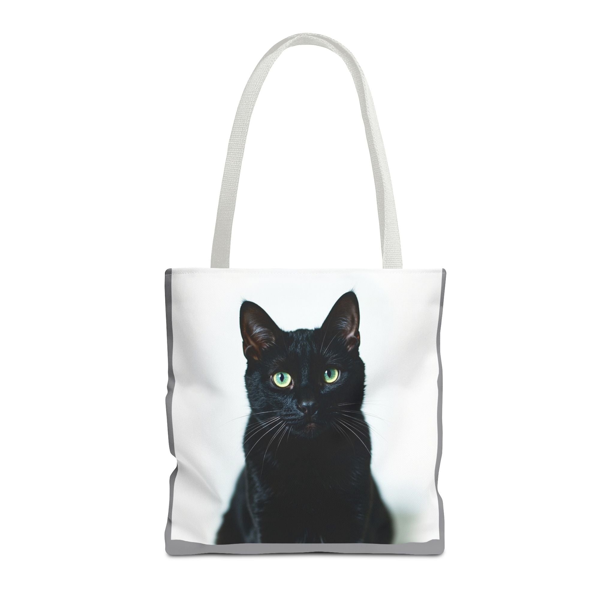 Tote Bag - Black Cat, Carry-All Shoulder Bag, Reusable Shopping Tote, Gift for Animal Lovers