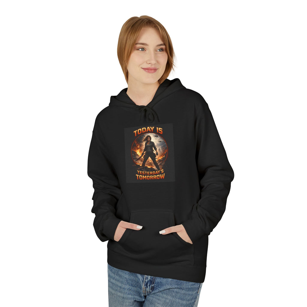 Today Is Yesterday's Tomorrow Hoodie | Retro Quote Sweatshirt