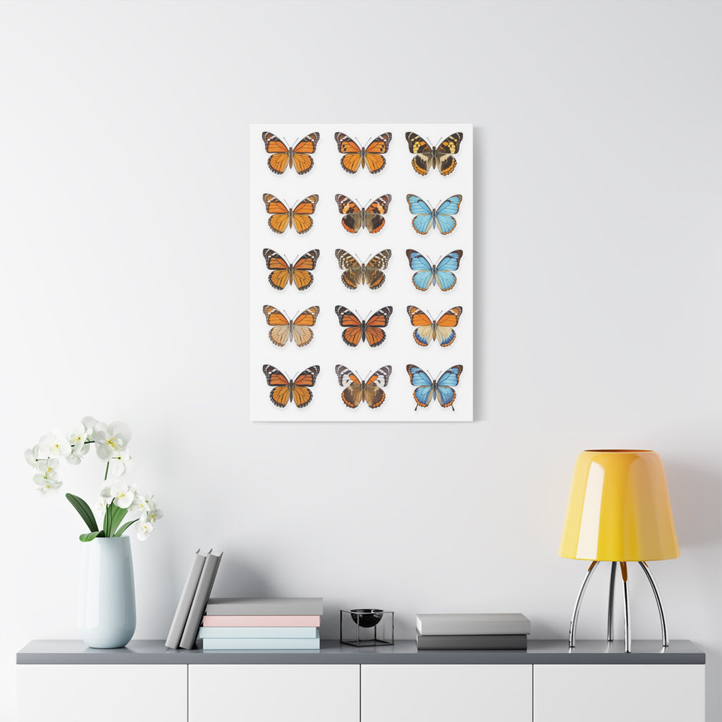 Butterflies 1 Wall Art, Butterfly Lover Gift, Matte Canvas Print, Butterfly Decor, Nature Artwork