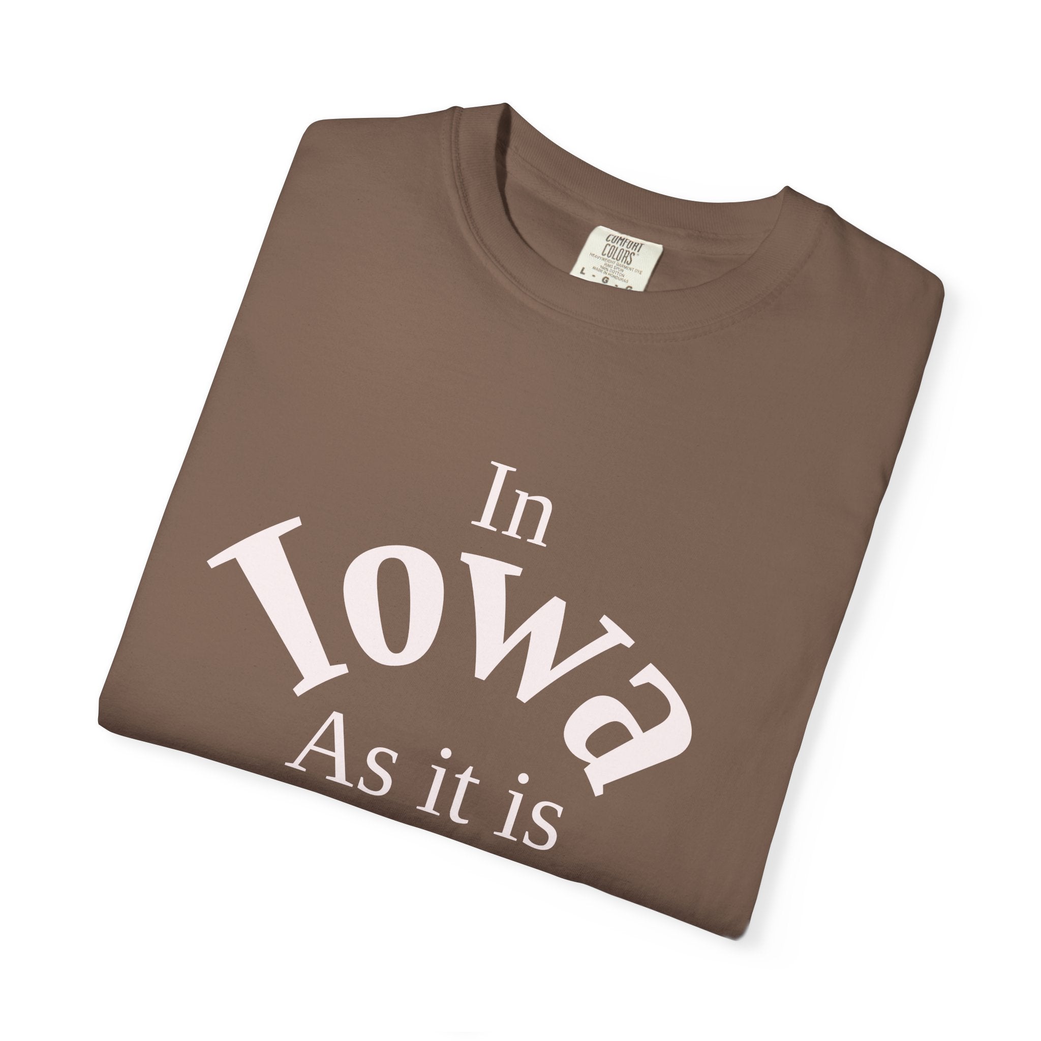 Iowa Unisex T-Shirt, Matthew 6:10 Faith Apparel, Everyday Inspiration Tee, Home State Love Christian Clothing