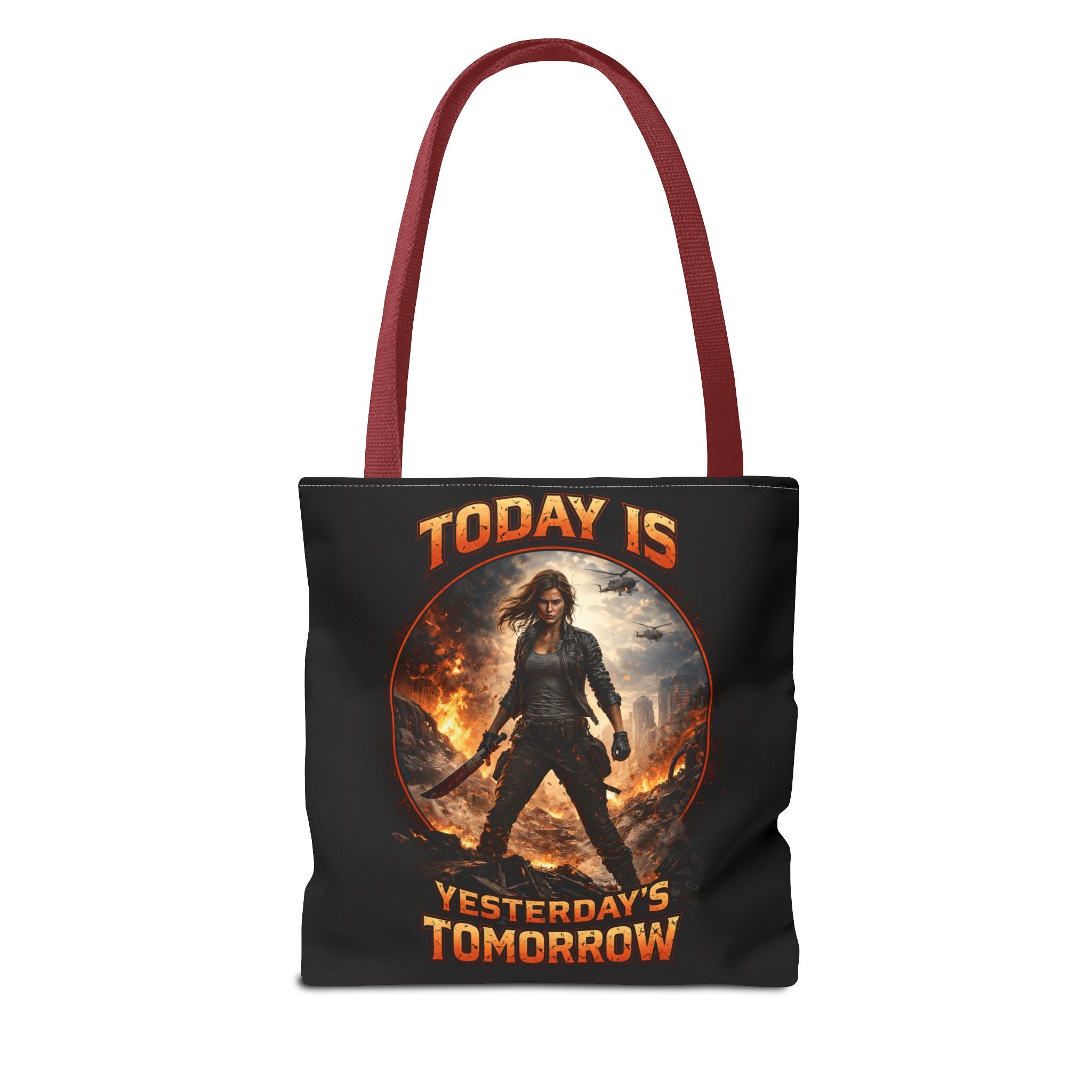 Today Is Yesterday's Tomorrow Tote Bag | Inspirational Quote Tote
