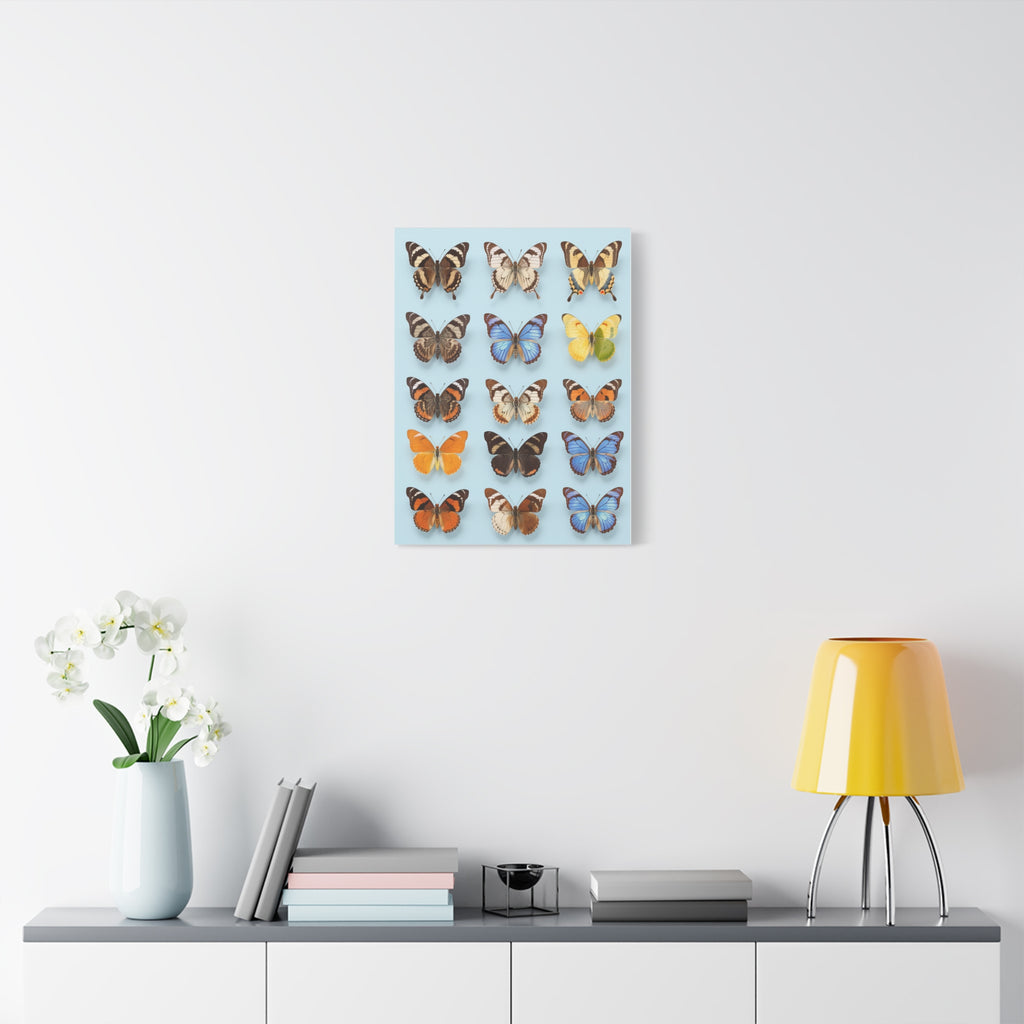 Butterflies 2 Wall Art, Butterfly Lover Gift, Matte Canvas Print, Butterfly Decor, Nature Artwork