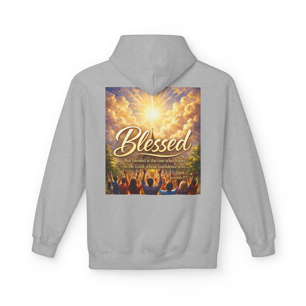 Blessed Worship Scene Hoodie | Christian Faith Sunrise Praise