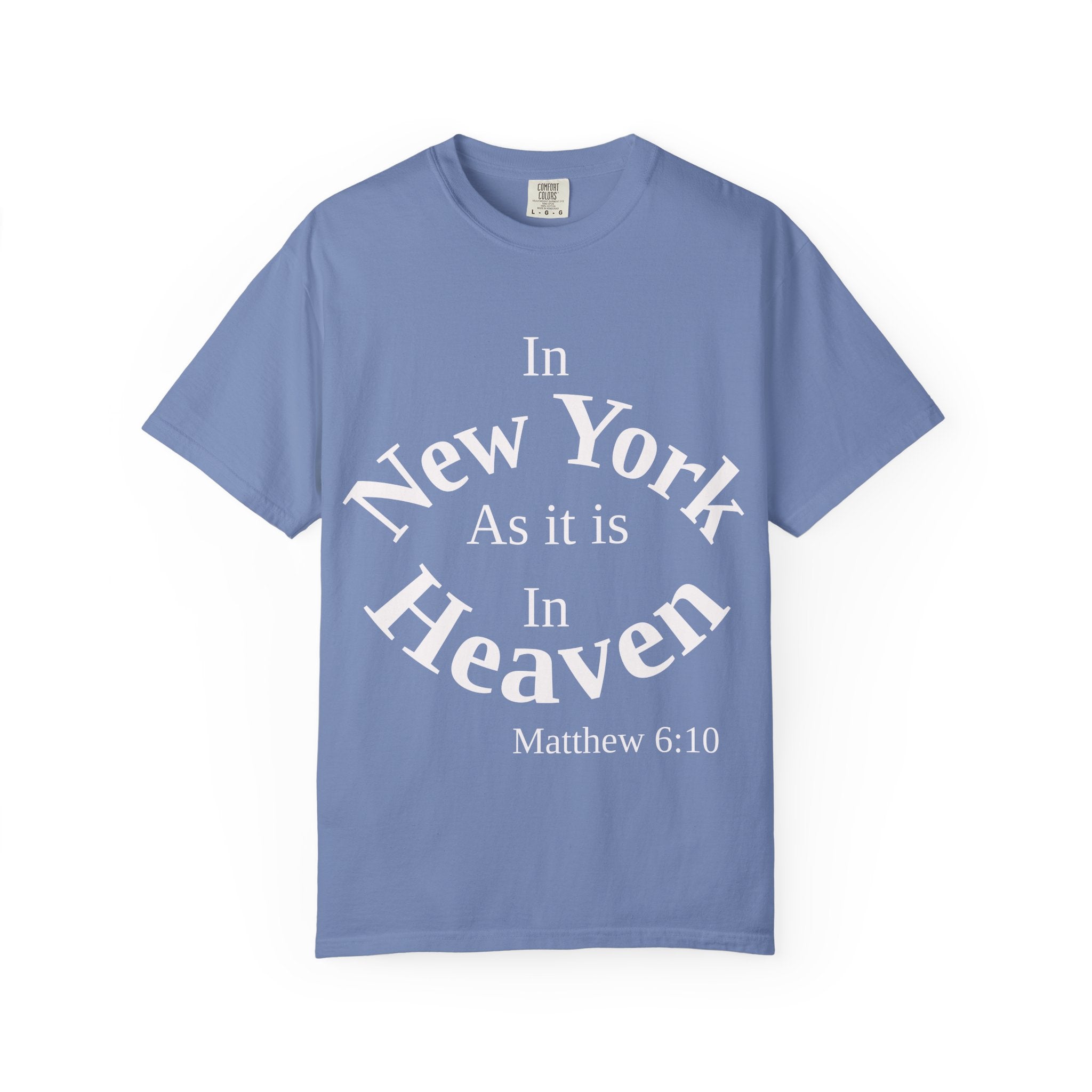 New York Unisex T-Shirt, Matthew 6:10 Faith Apparel, Everyday Inspiration Tee, Hometown Love Christian Clothing