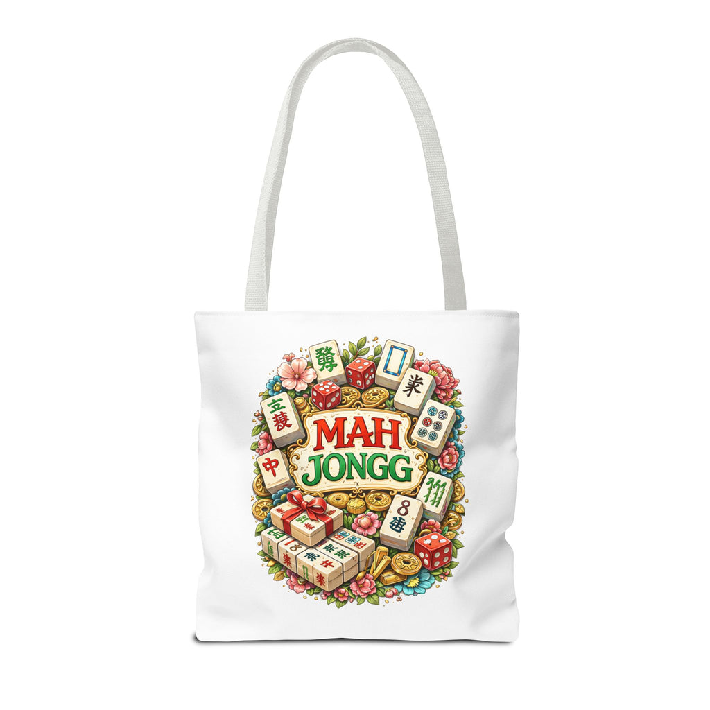 White American Mahjongg Tiles Tote Bag | All-Over Print Tote