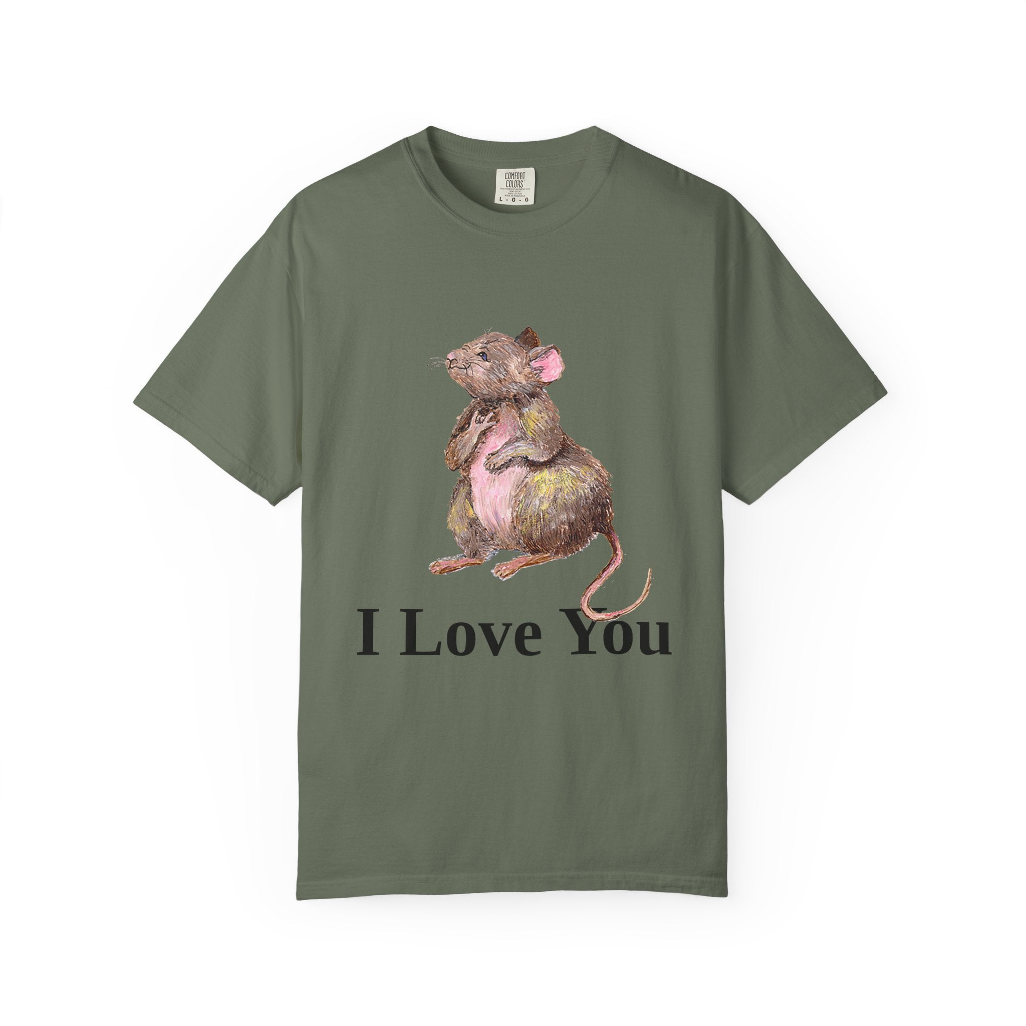 I Love You Mouse Version 1 Unisex T-shirt, Apparel, Clothing, Cute Mouse Tee, Christian Gift, Casual Top