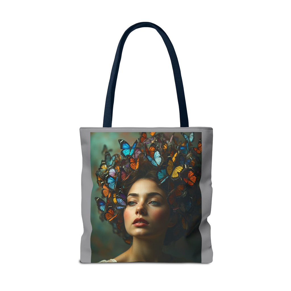 Tote Bag - Butterfly Hair, Carry-All Shoulder Bag, Reusable Shopping Tote, Gift for Animal Lovers