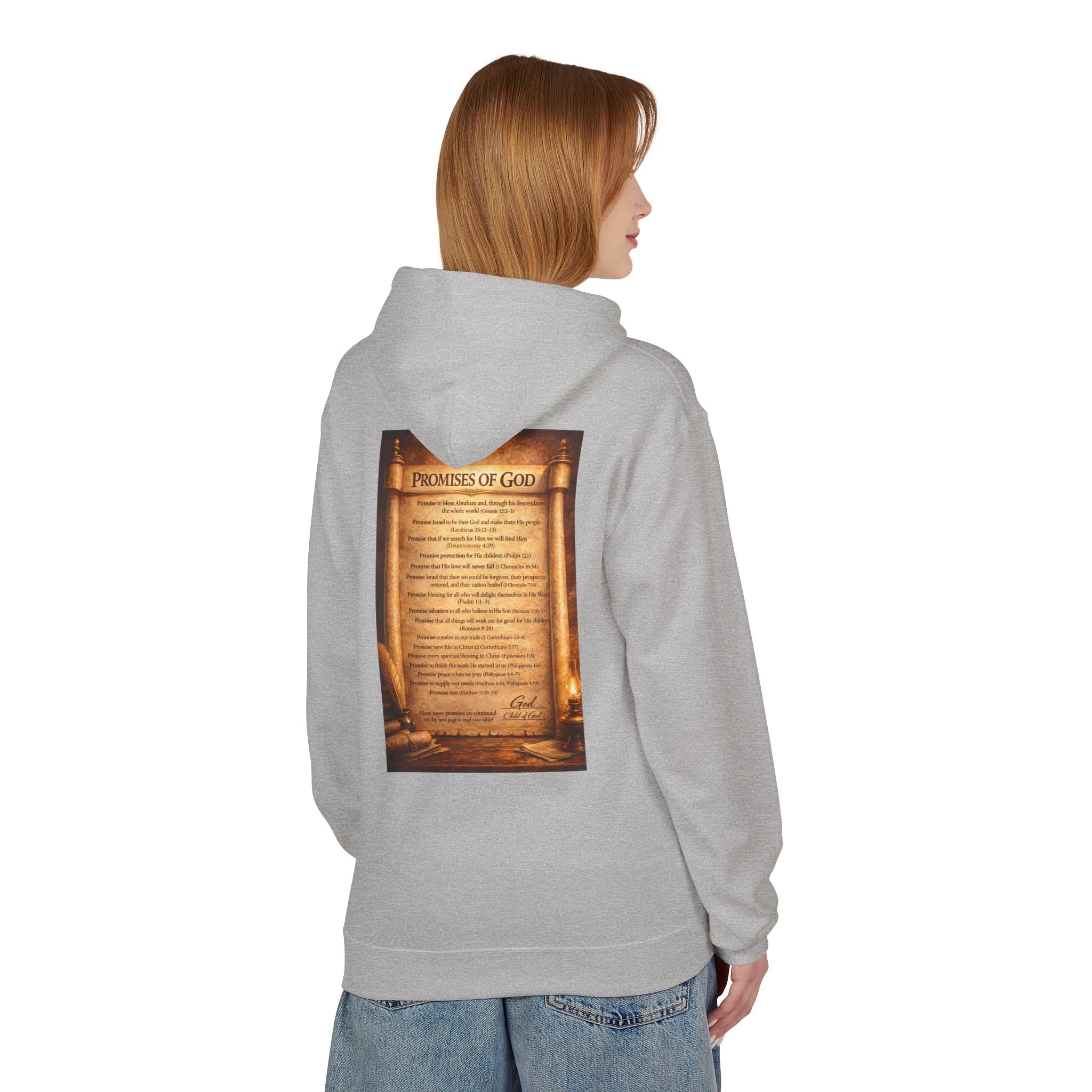 The Promises of God Hoodie | Faith Scripture Christian Pullover