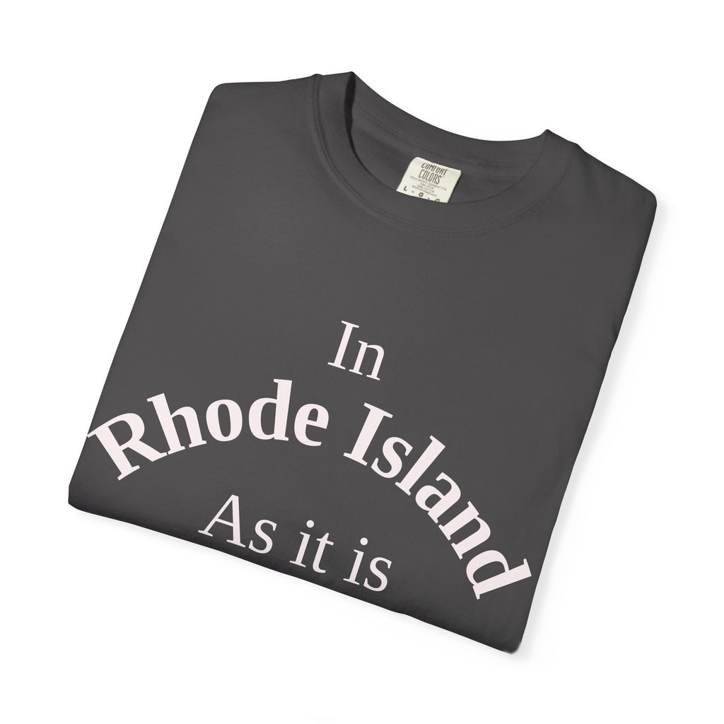 Rhode Island Unisex T-Shirt, Matthew 6:10 Faith Apparel, Everyday Inspiration Tee, Home State Love Christian Clothing