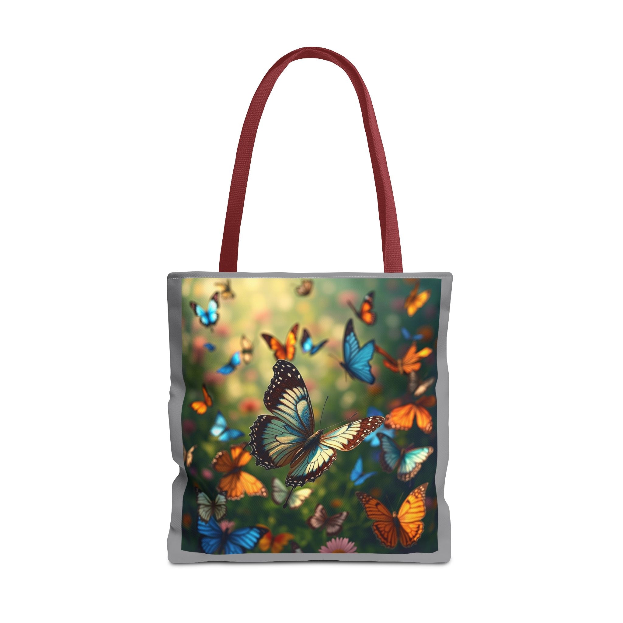 Butterfly Swam 1 Tote Bag - Floral Nature Garden Shopping Bag, Reusable Canvas Handbag, Eco-Friendly Market Tote, Gift for Her, Spring