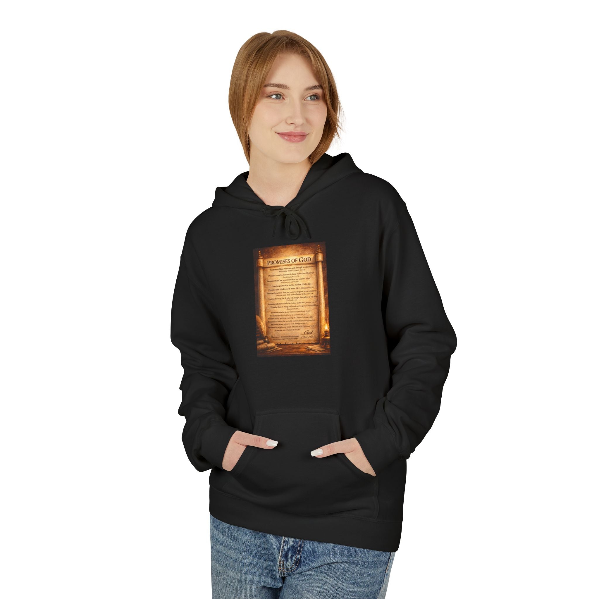 The Promises of God Hoodie | Faith Scripture Christian Pullover