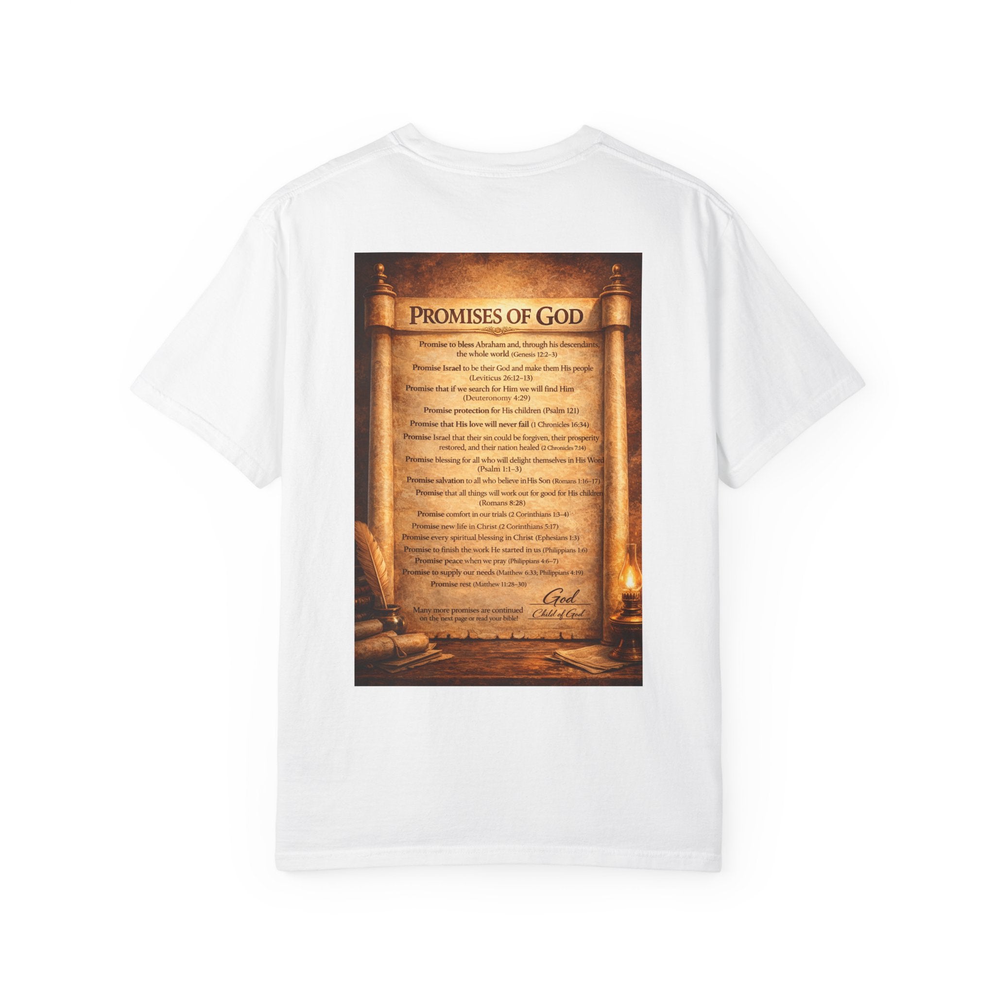 Promises of God T-shirt | Spiritual Praise Tee, Religious Faith Graphic