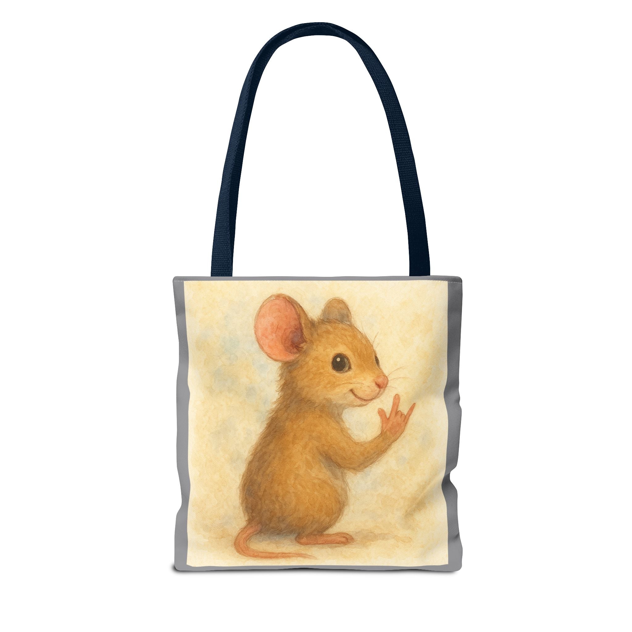 Tote Bag - Mouse 2 I Love You, Cute Animal Print, Carry-All Shoulder Bag, Reusable Shopping Tote, Gift for Animal Lovers