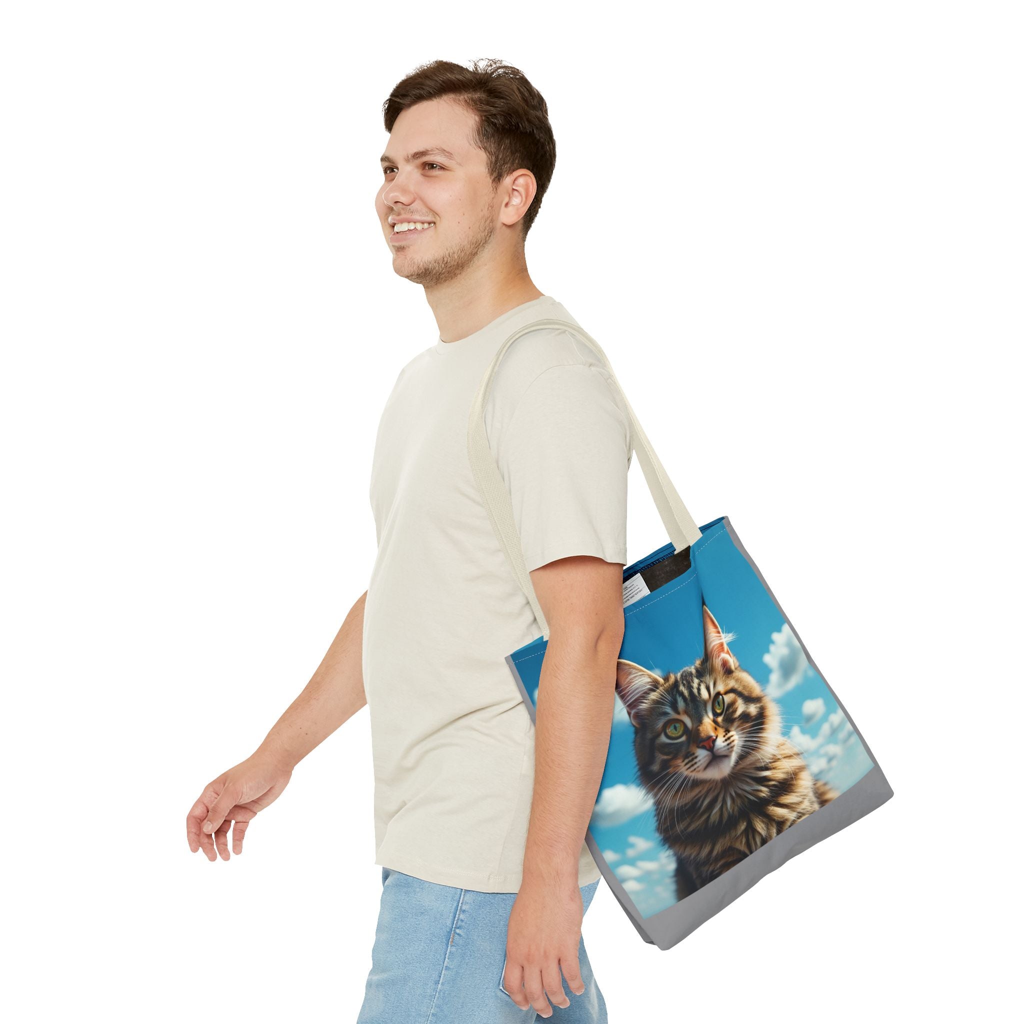 Tote Bag - Beautiful Cat, Carry-All Shoulder Bag, Reusable Shopping Tote, Gift for Animal Lovers
