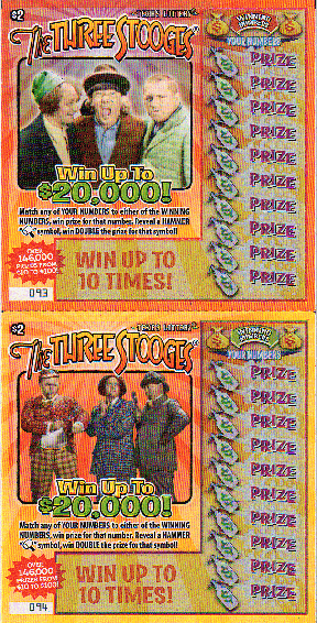 The Three Stooges (6 Ticket Set) #1417