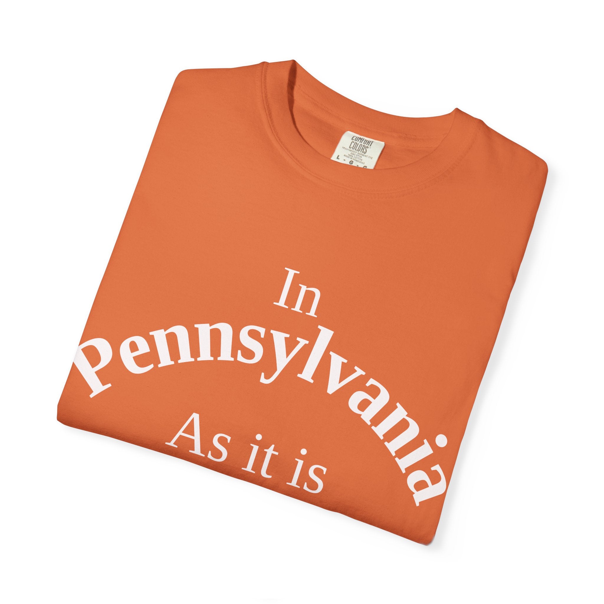 Pennsylvania Unisex T-Shirt, Matthew 6:10 Faith Apparel, Everyday Inspiration Tee, Home State Love Christian Clothing