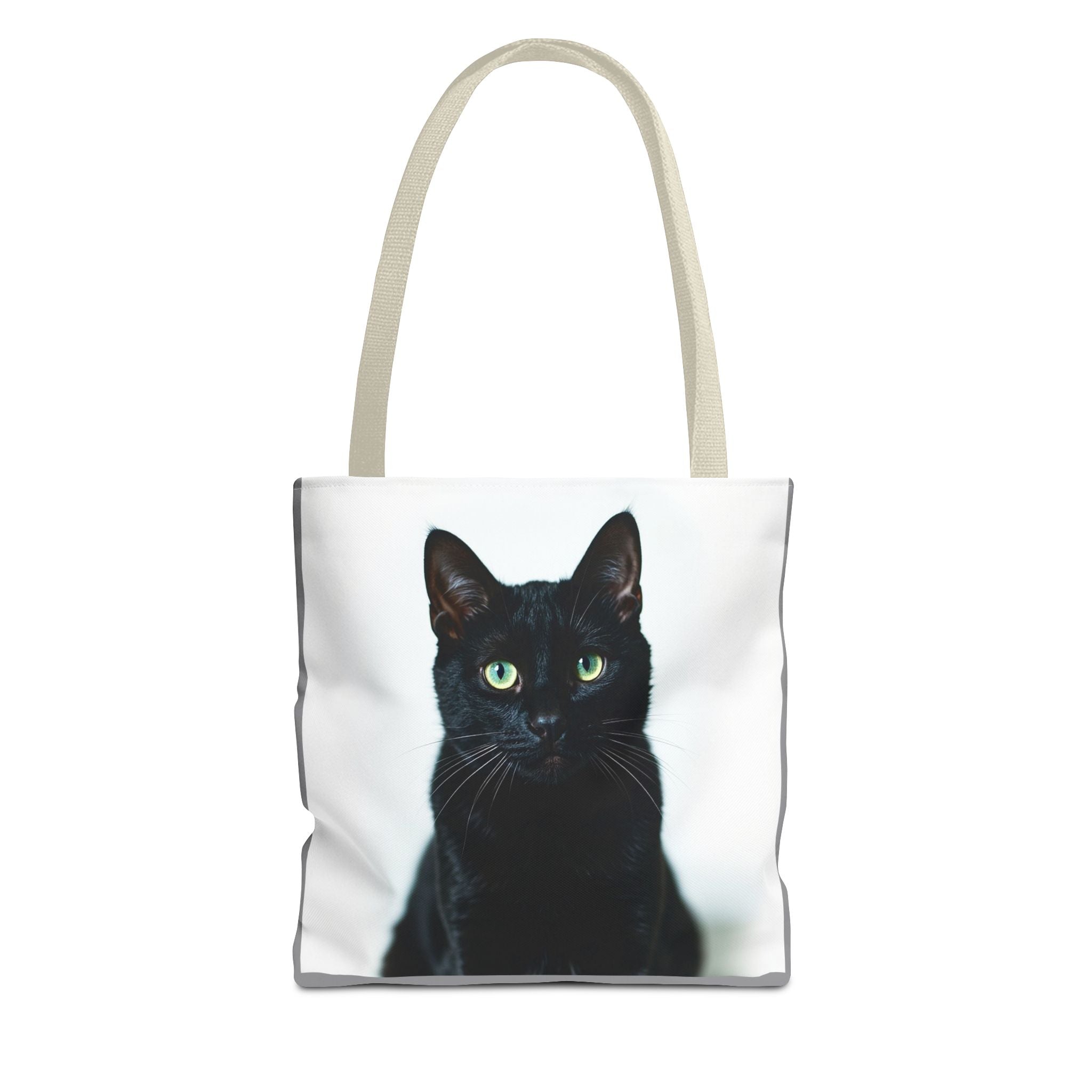 Tote Bag - Black Cat, Carry-All Shoulder Bag, Reusable Shopping Tote, Gift for Animal Lovers