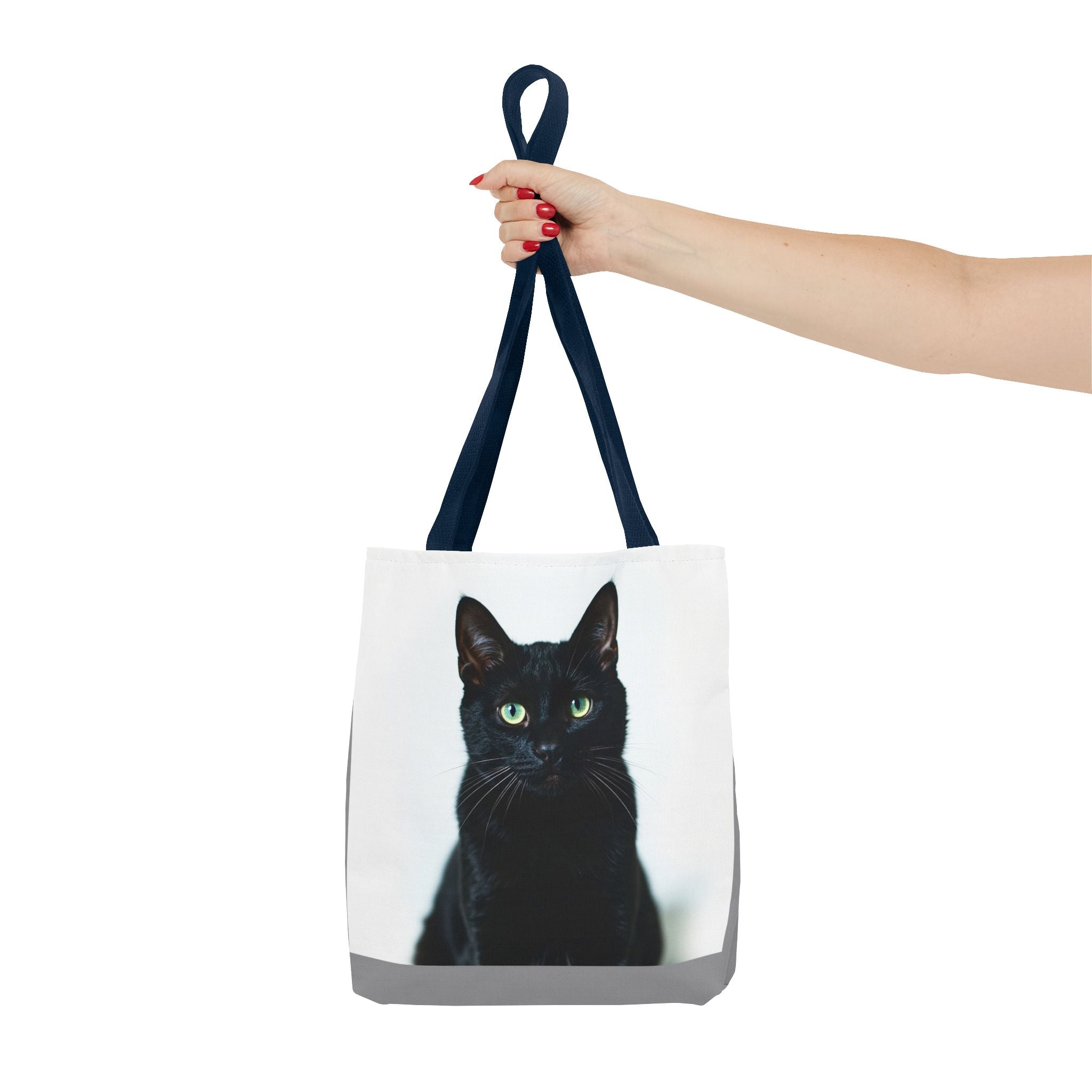 Tote Bag - Black Cat, Carry-All Shoulder Bag, Reusable Shopping Tote, Gift for Animal Lovers
