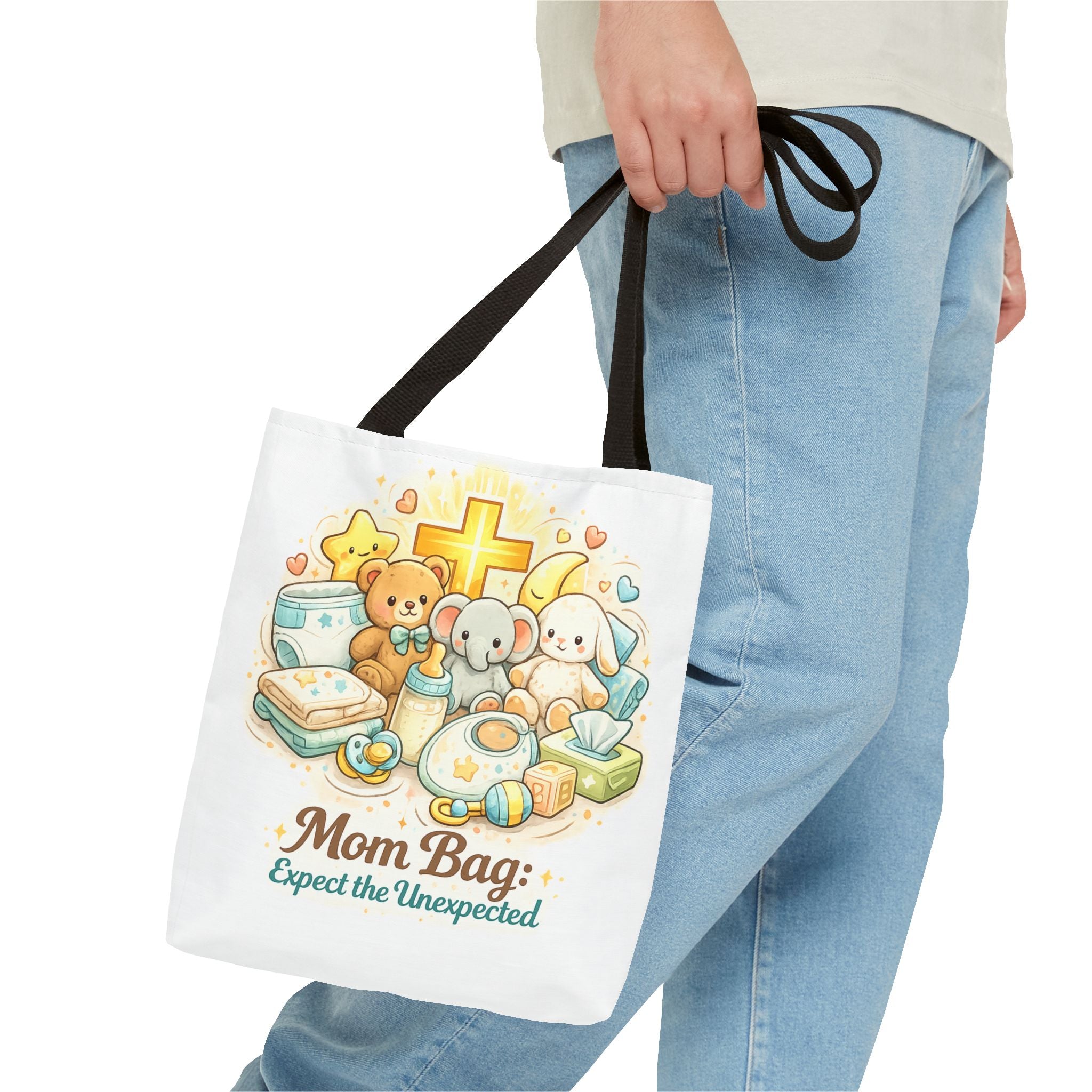 Mom Bag White Tote Bag | All-Over Print Tote