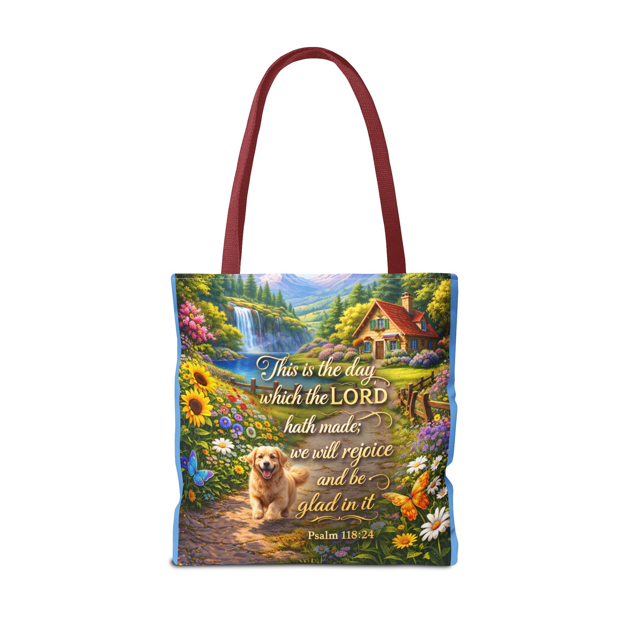 This Is The Day Which The Lord Hath Made | Christian Tote Bag | Scripture Canvas Tote