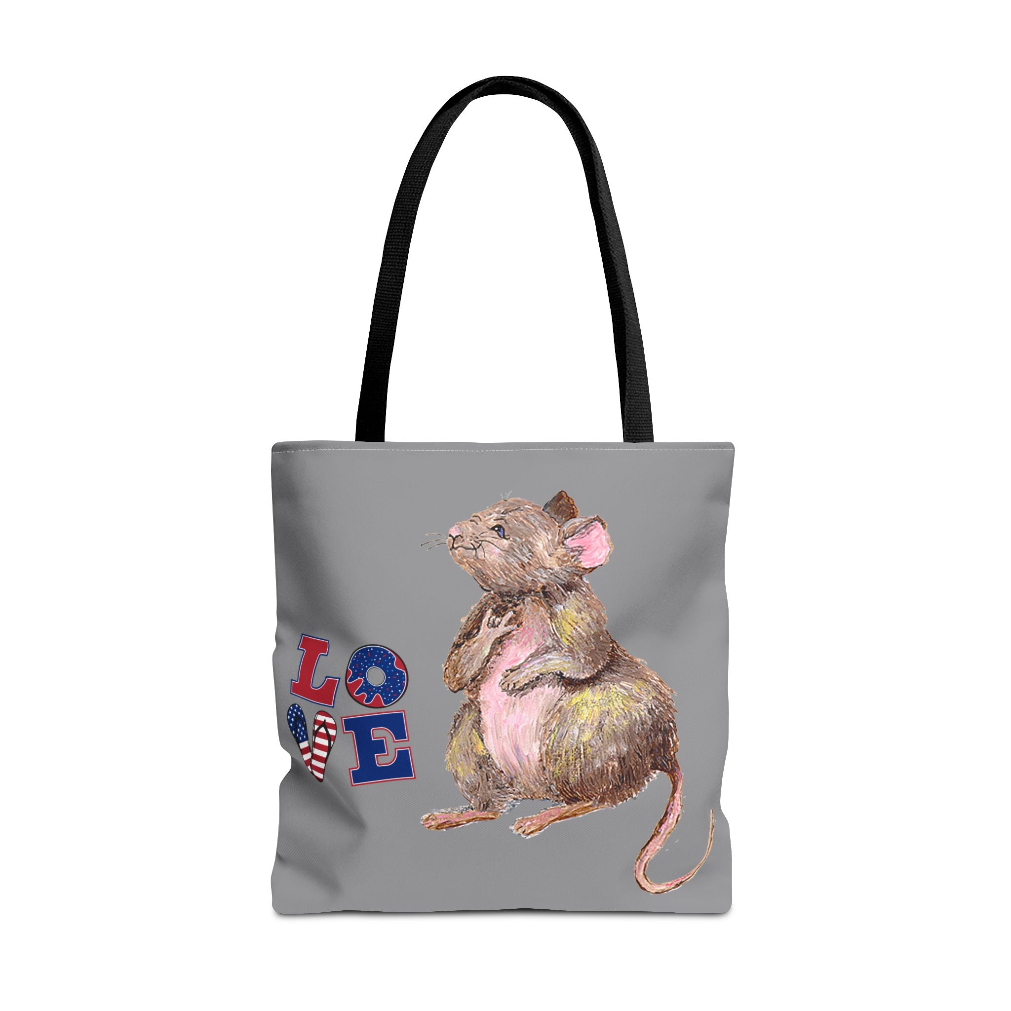 I Love You Mouse Patriotic LOVE Tote Bag | Mouse 1 | All-Over Print
