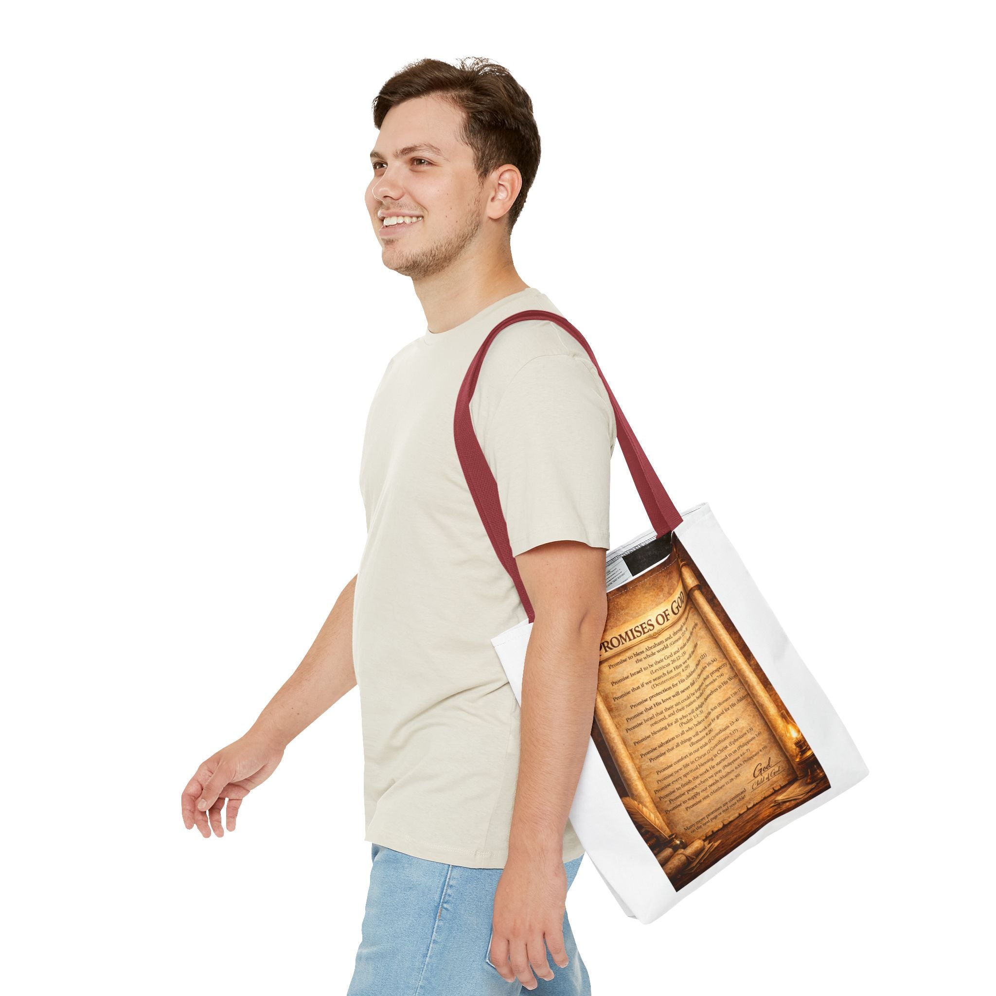 The Promises of God Tote Bag | Scripture Faith Design