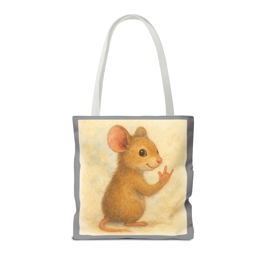 Tote Bag - Mouse 2 I Love You, Cute Animal Print, Carry-All Shoulder Bag, Reusable Shopping Tote, Gift for Animal Lovers