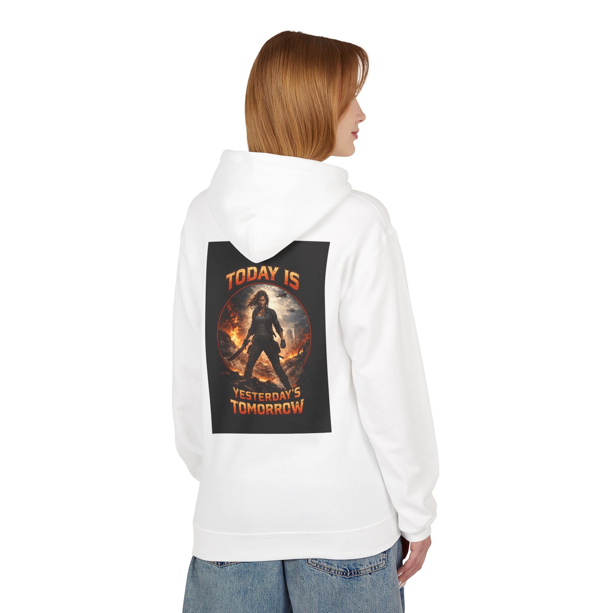 Today Is Yesterday's Tomorrow Hoodie | Retro Quote Sweatshirt