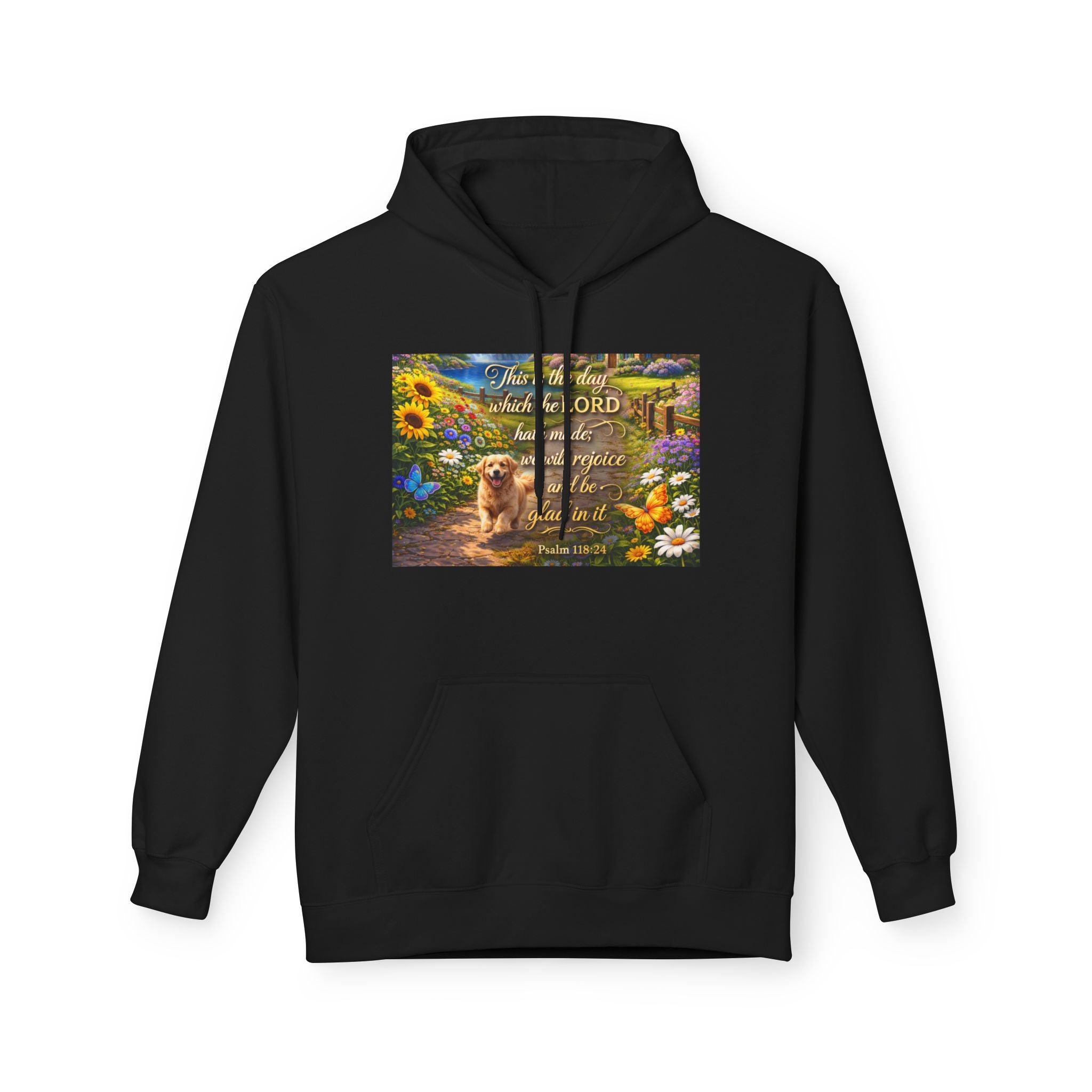 This Is the Day Which the Lord Hath Made Hoodie | Christian Scripture Faith Design