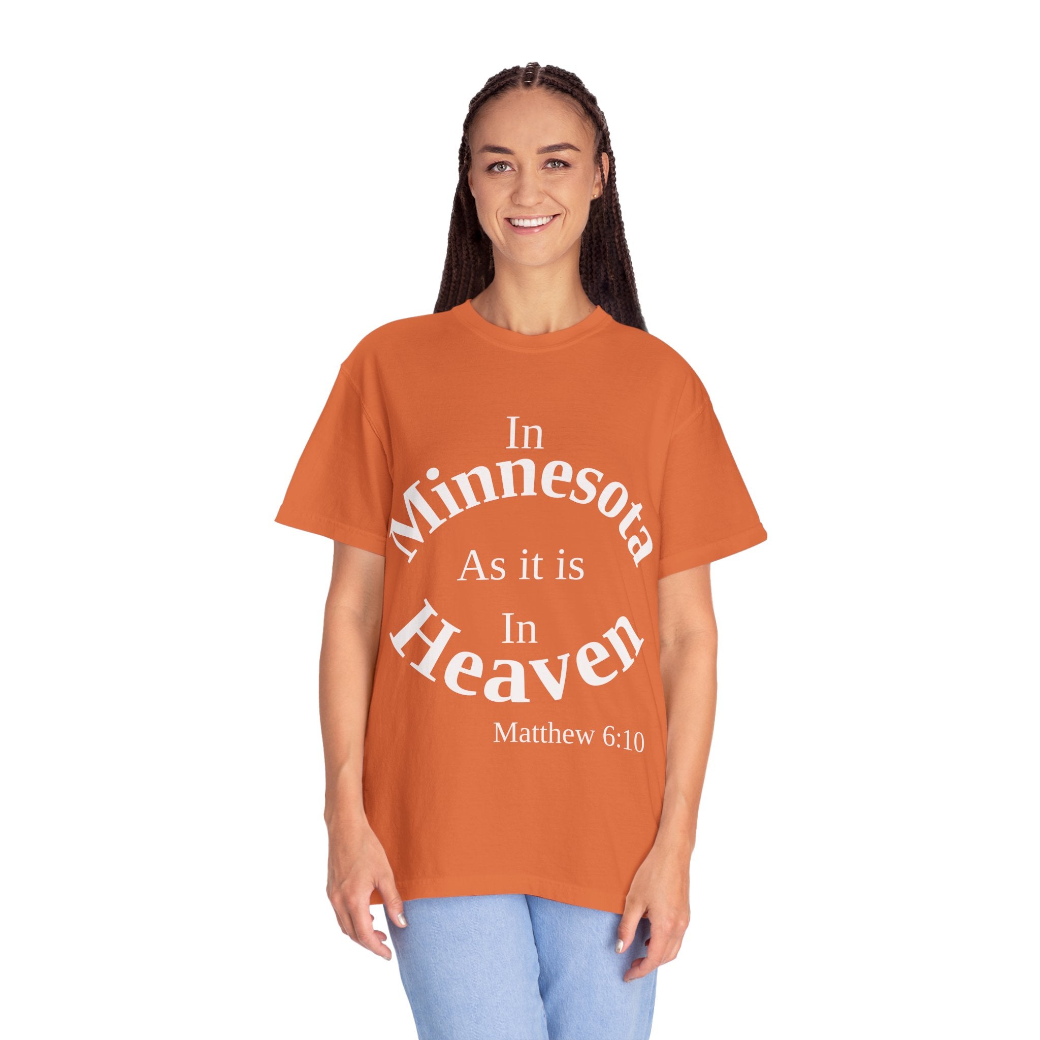 Minnesota Unisex T-Shirt, Matthew 6:10 Faith Apparel, Everyday Inspiration Tee, Home State Love Christian Clothing