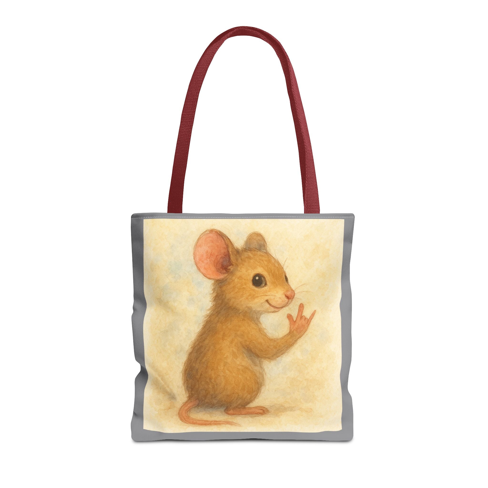 Tote Bag - Mouse 2 I Love You, Cute Animal Print, Carry-All Shoulder Bag, Reusable Shopping Tote, Gift for Animal Lovers