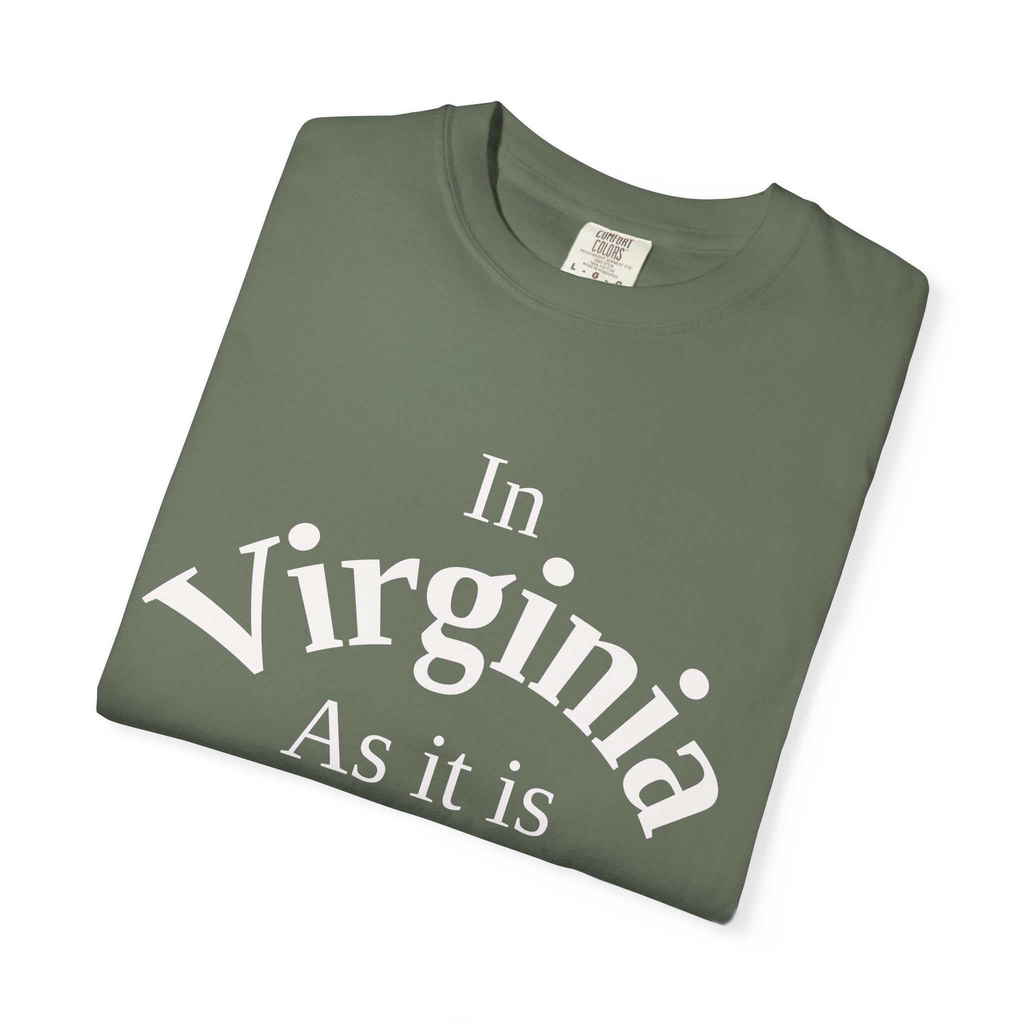 Virginia Unisex T-Shirt, Matthew 6:10 Faith Apparel, Everyday Inspiration Tee, Home State Love Christian Clothing