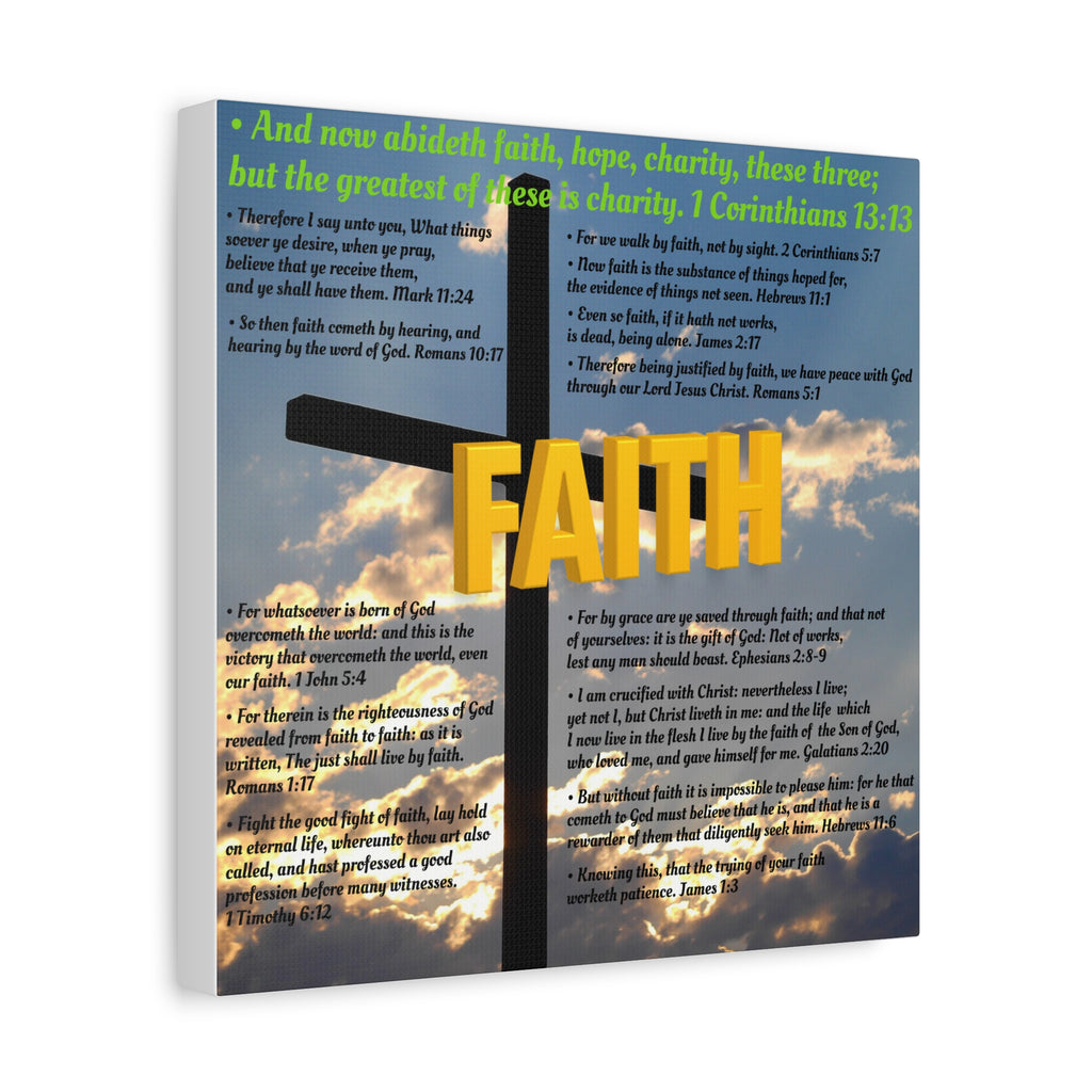 Faith Set 1 of 3 Canvas Art, Stretched Canvas Print Wall Decor, Unique Gift Idea
