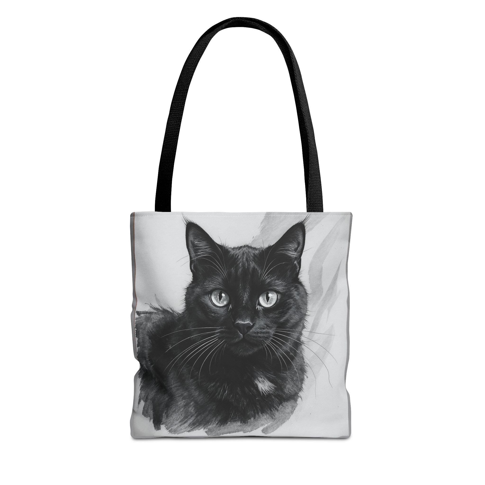 Tote Bag - Charcoal Cat, Carry-All Shoulder Bag, Reusable Shopping Tote, Gift for Animal Lovers
