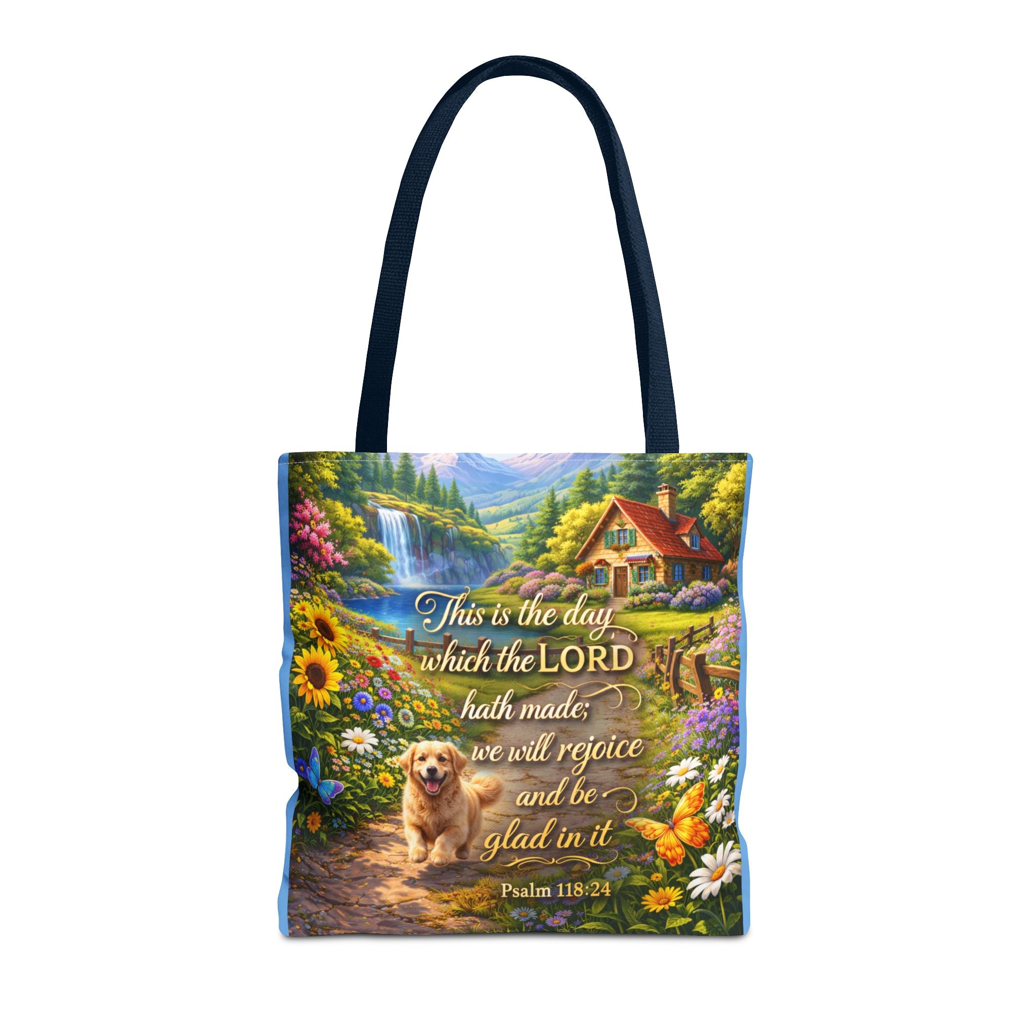 This Is The Day Which The Lord Hath Made | Christian Tote Bag | Scripture Canvas Tote